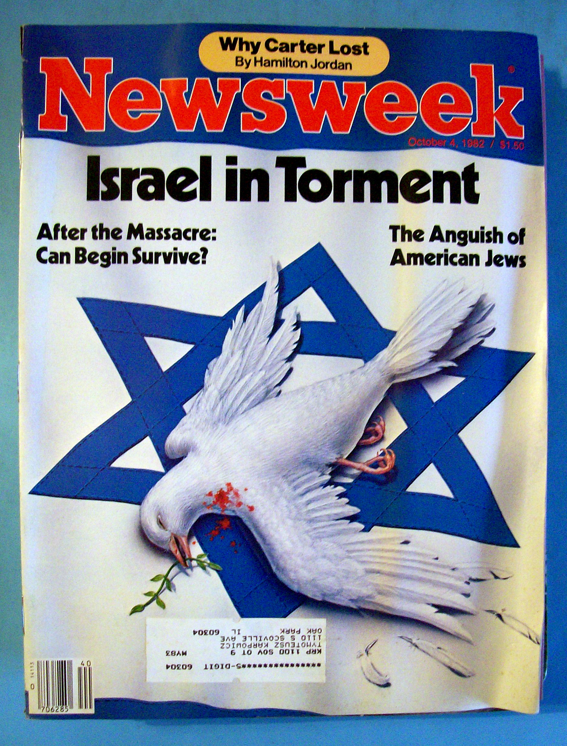 Newsweek Magazine - October 4, 1982 - Israel In Torment