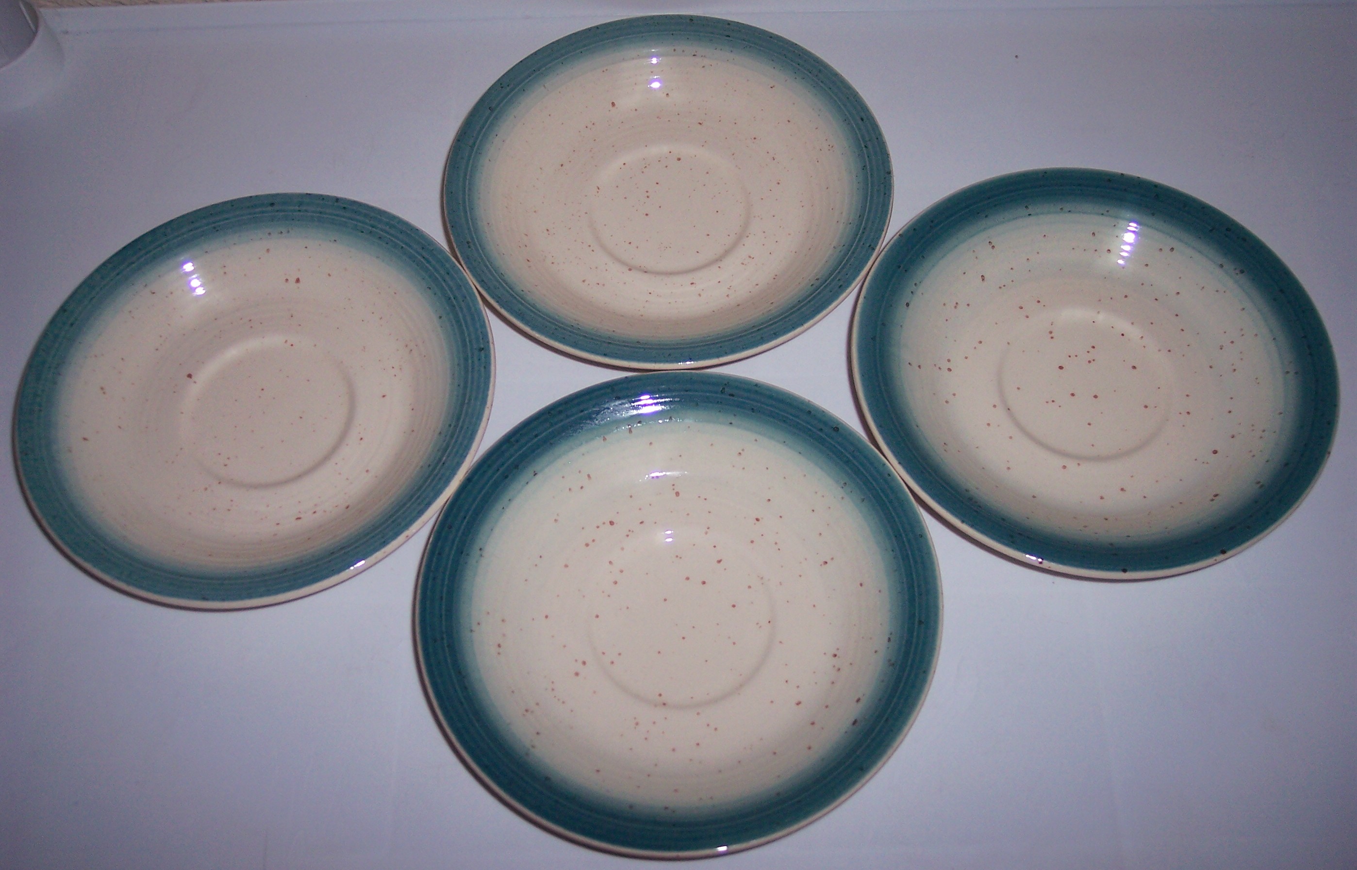 Franciscan Pottery  Country Craft Blue Set/4 Saucers!