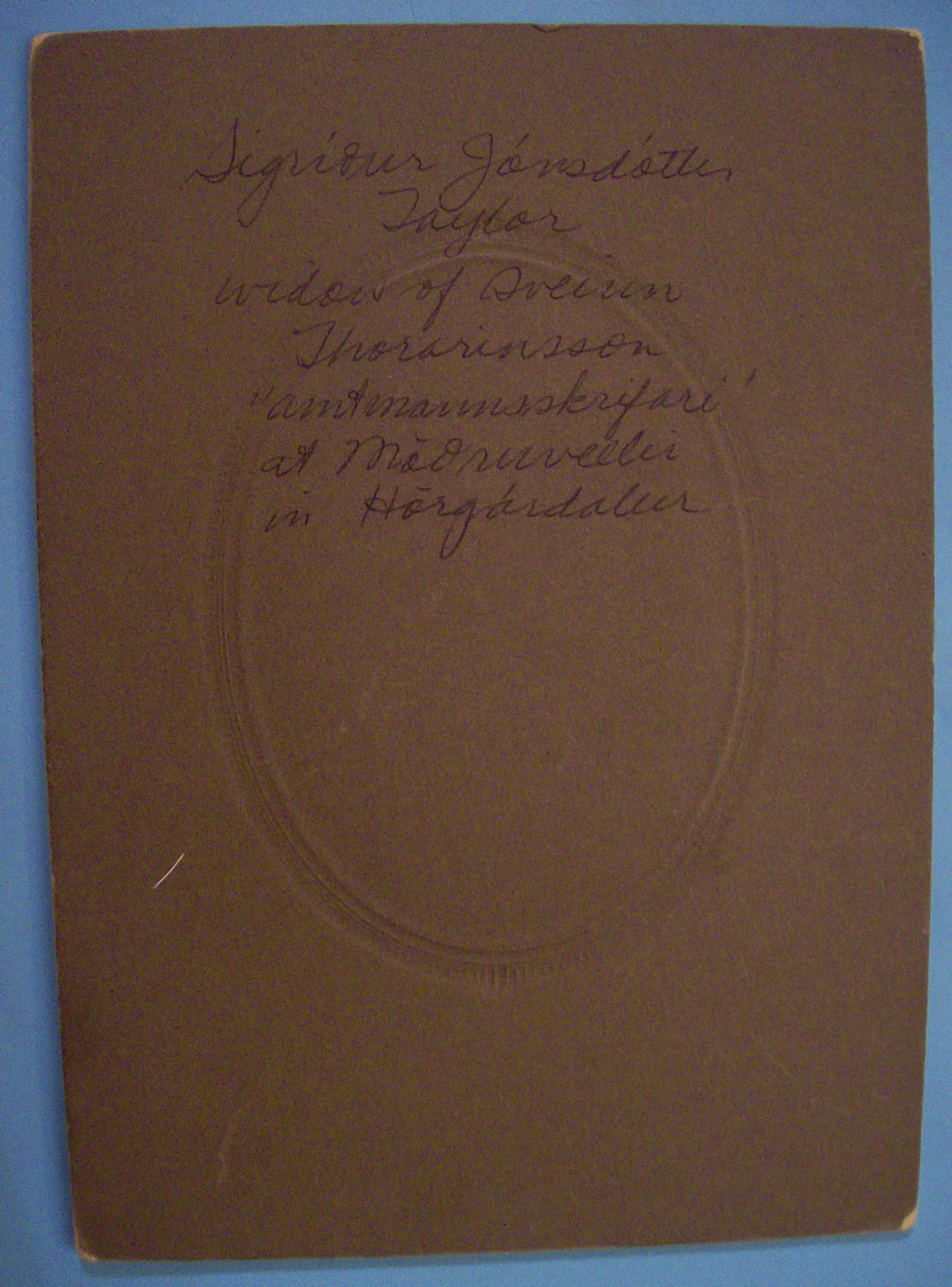 Mourning After - Cabinet Photo of a Widow Taylor