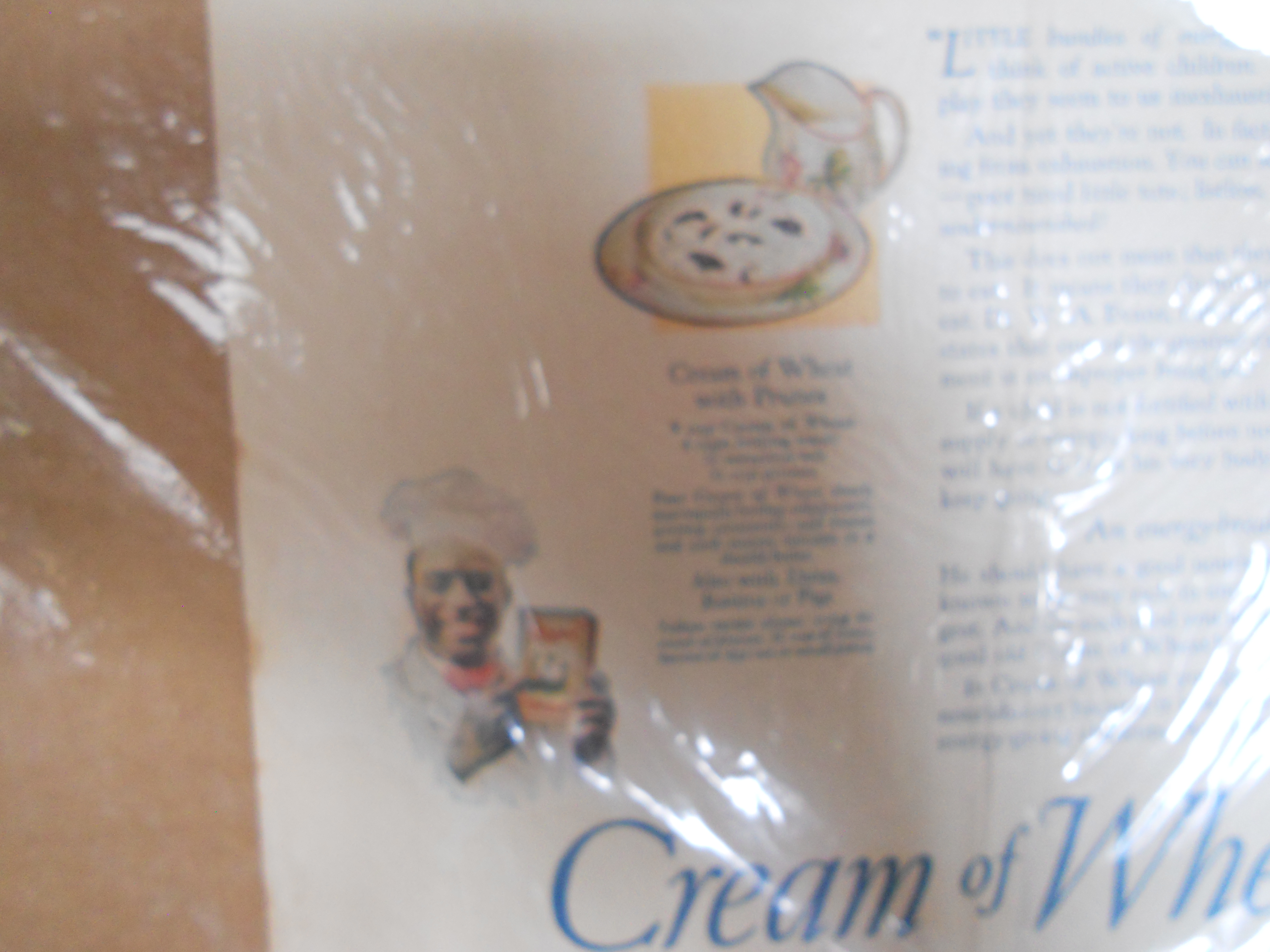 Cream of Wheat Advertising, 1924