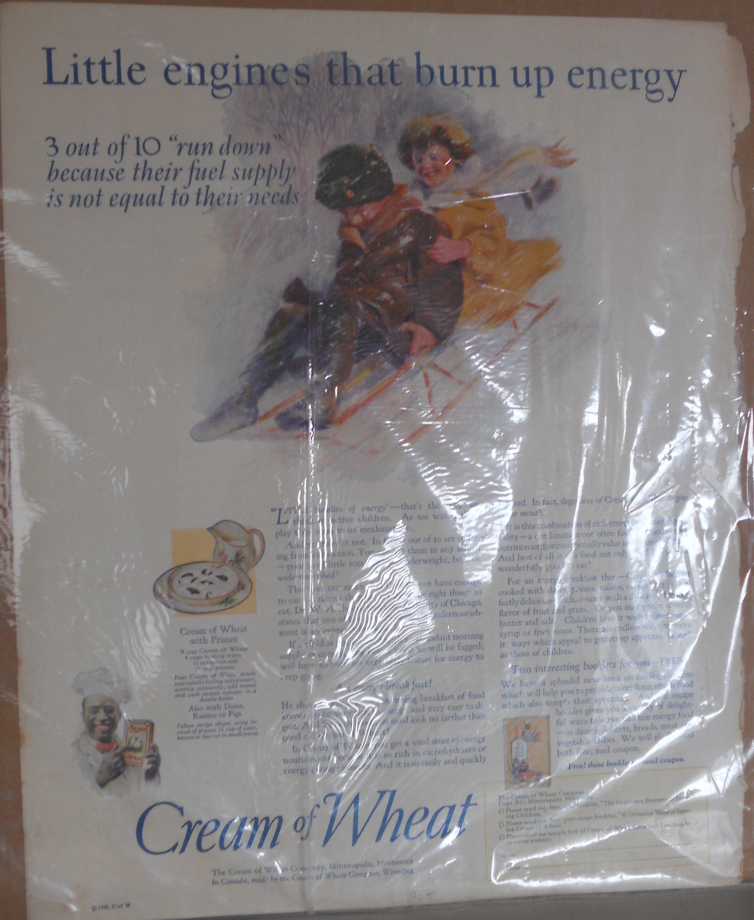 Cream of Wheat Advertising, 1924