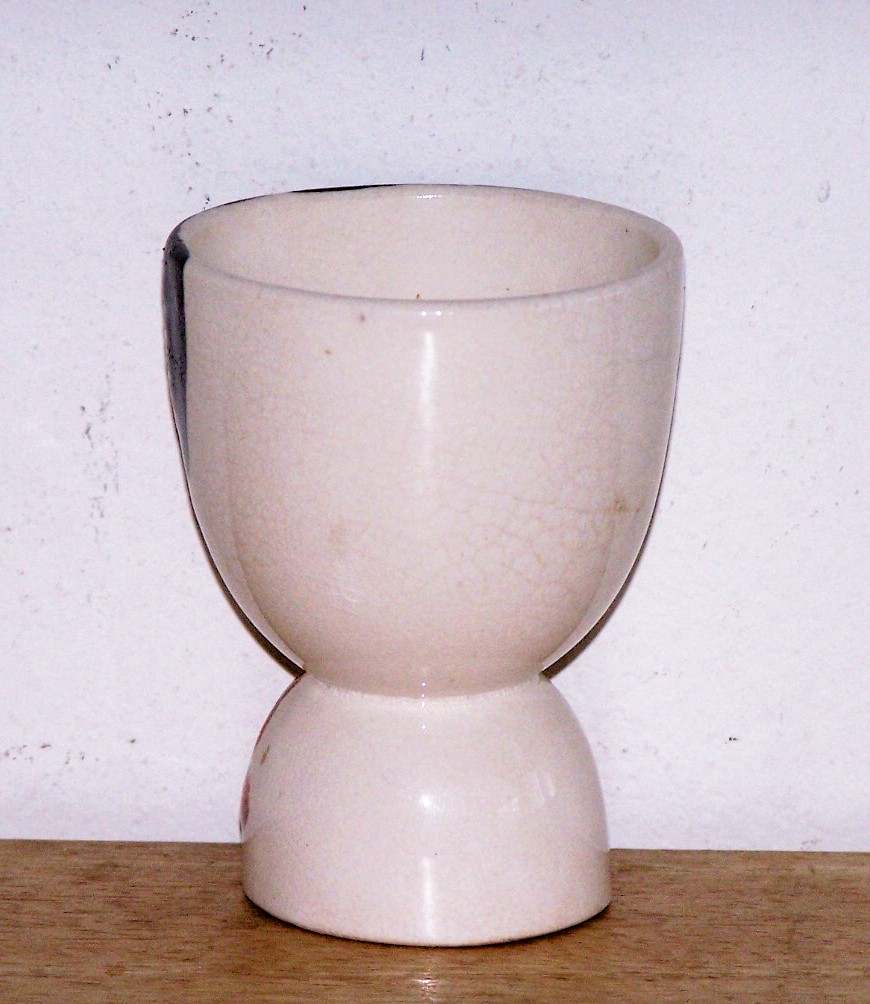 Black Mustache Gentleman Egg Cup