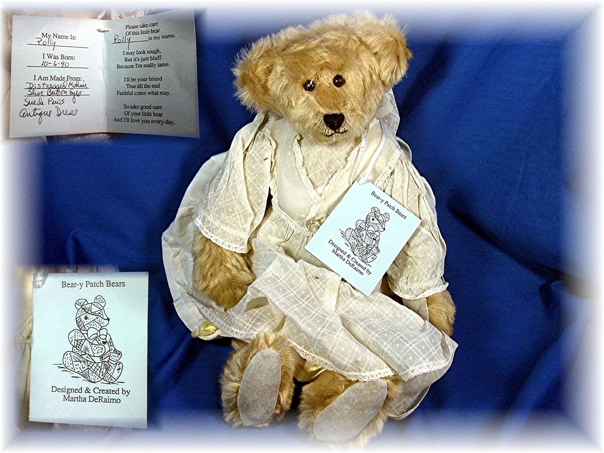Bear-y Patch Bear - Polly - by Martha DeRaimo