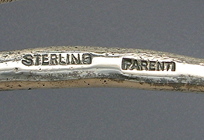 PARENTI Sterling Silver Flower Brooch Pin