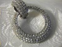 Fabulous Pave Crystal CINER Clip Earrings.
