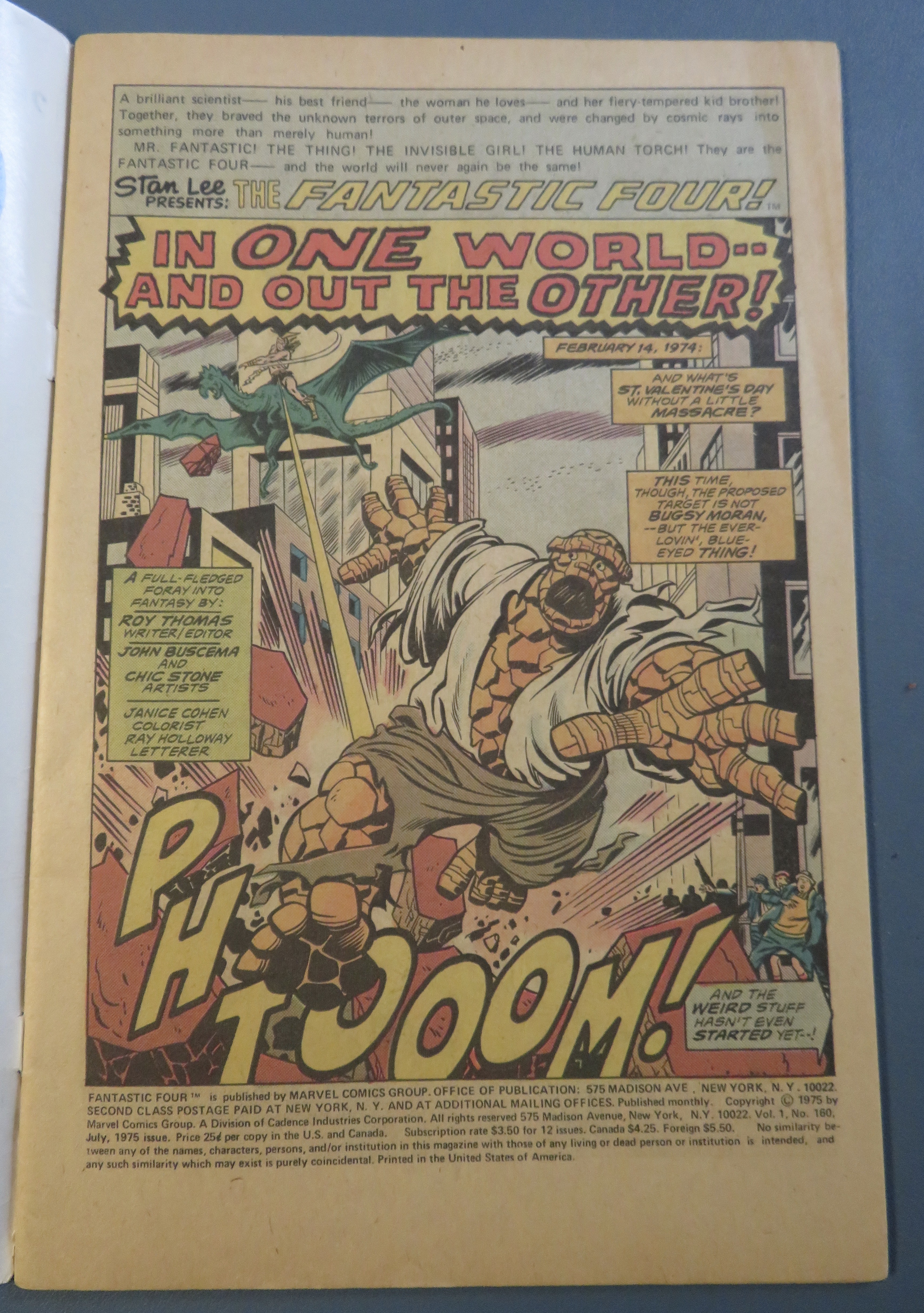 Fantastic Four Comic July 1975 In One World
