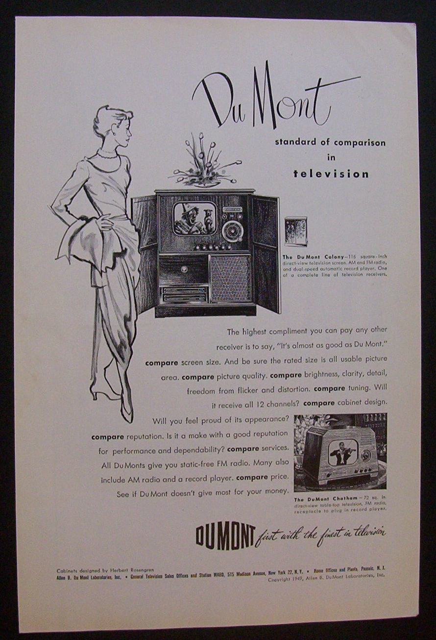 1949 Du Mont Television