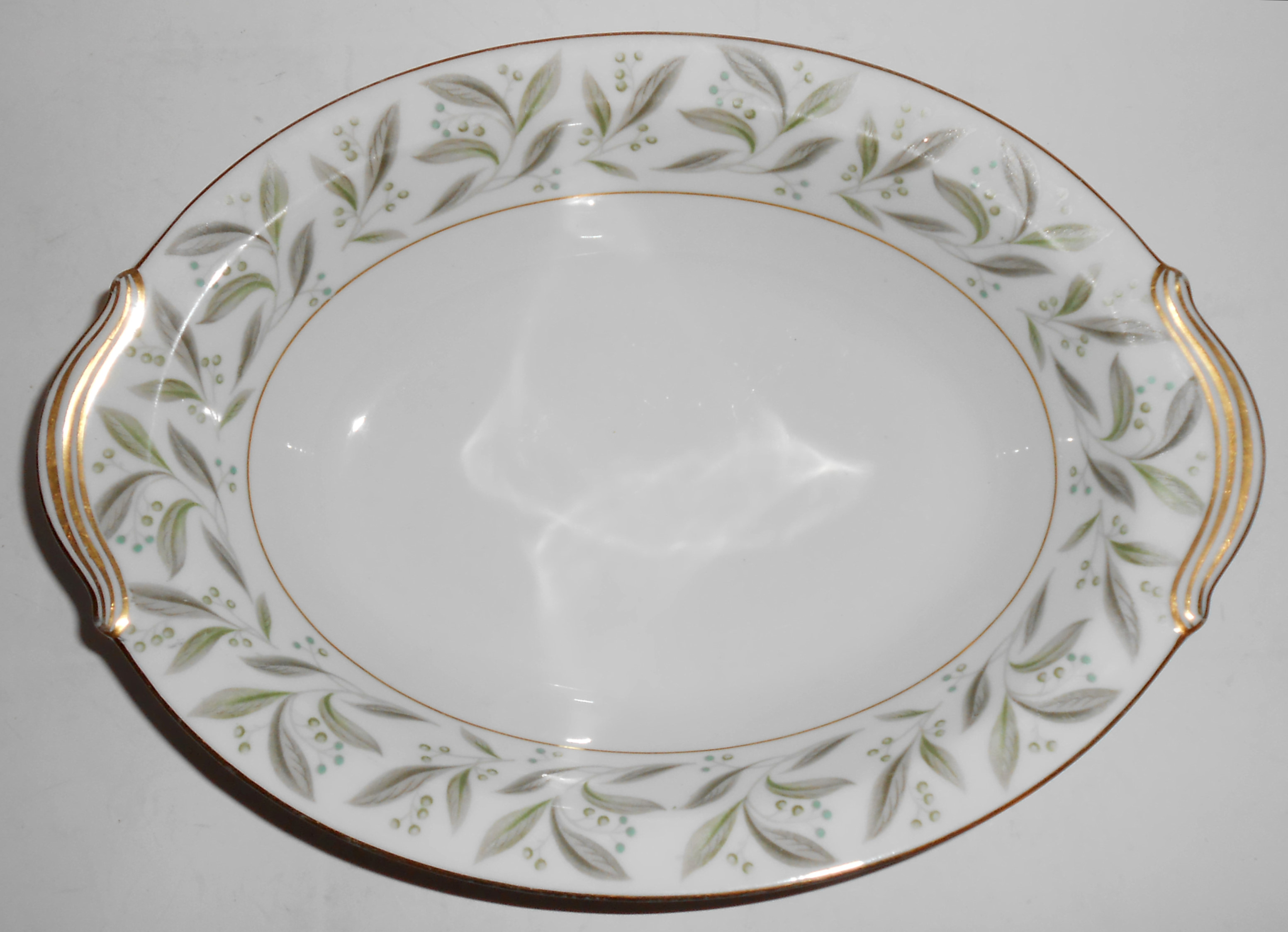 Noritake Porcelain China Carole W/Gold Vegetable Bowl