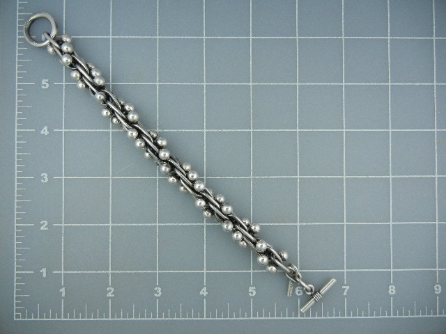 Sterling Silver Berries  Charles Albert toggle Bracelet