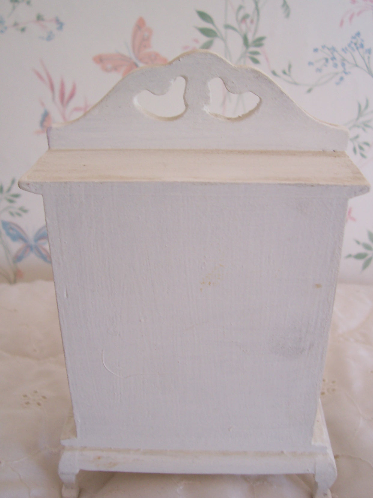Dollhouse Wood Armoire Painted