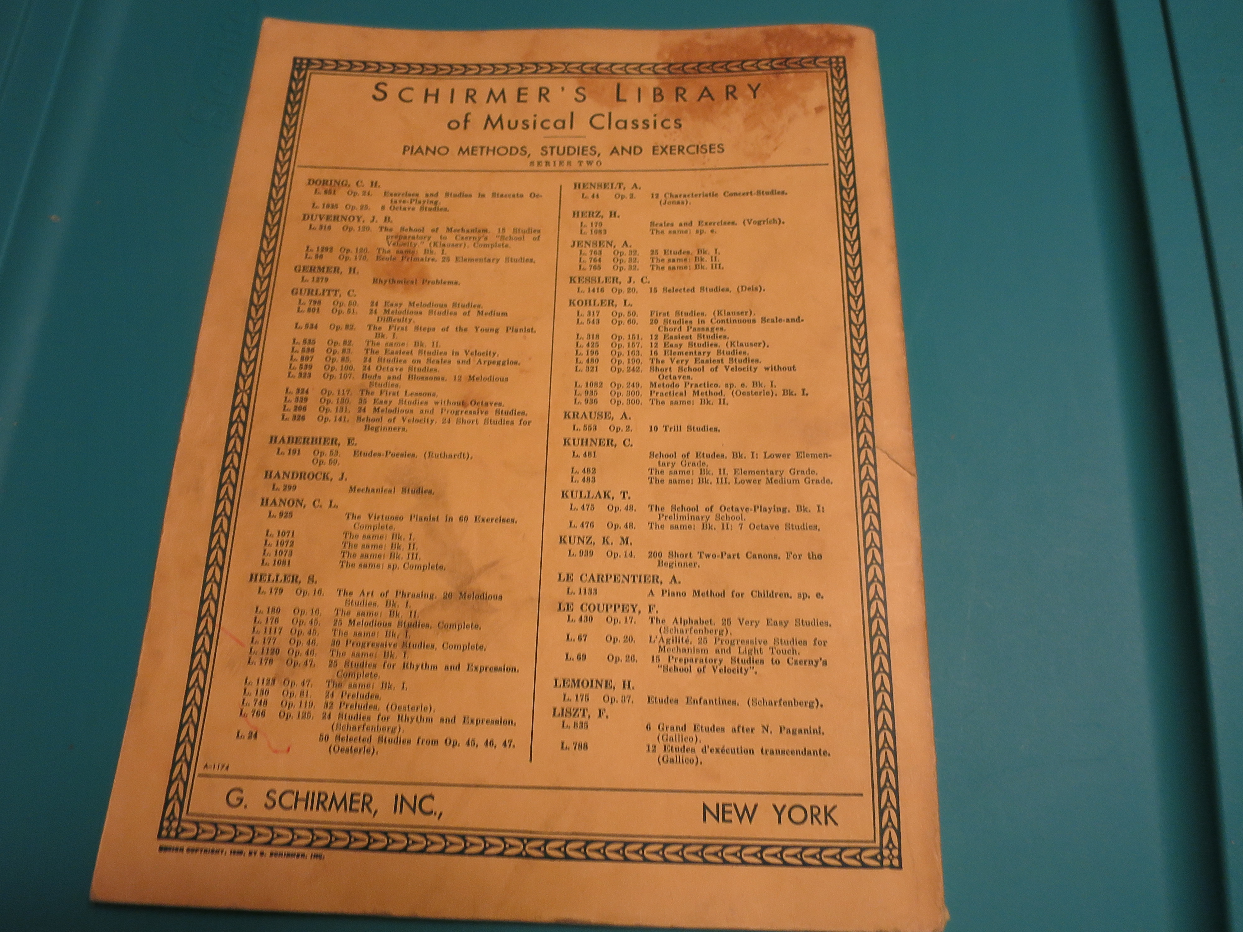 Schirmer's Library of Musical Classics