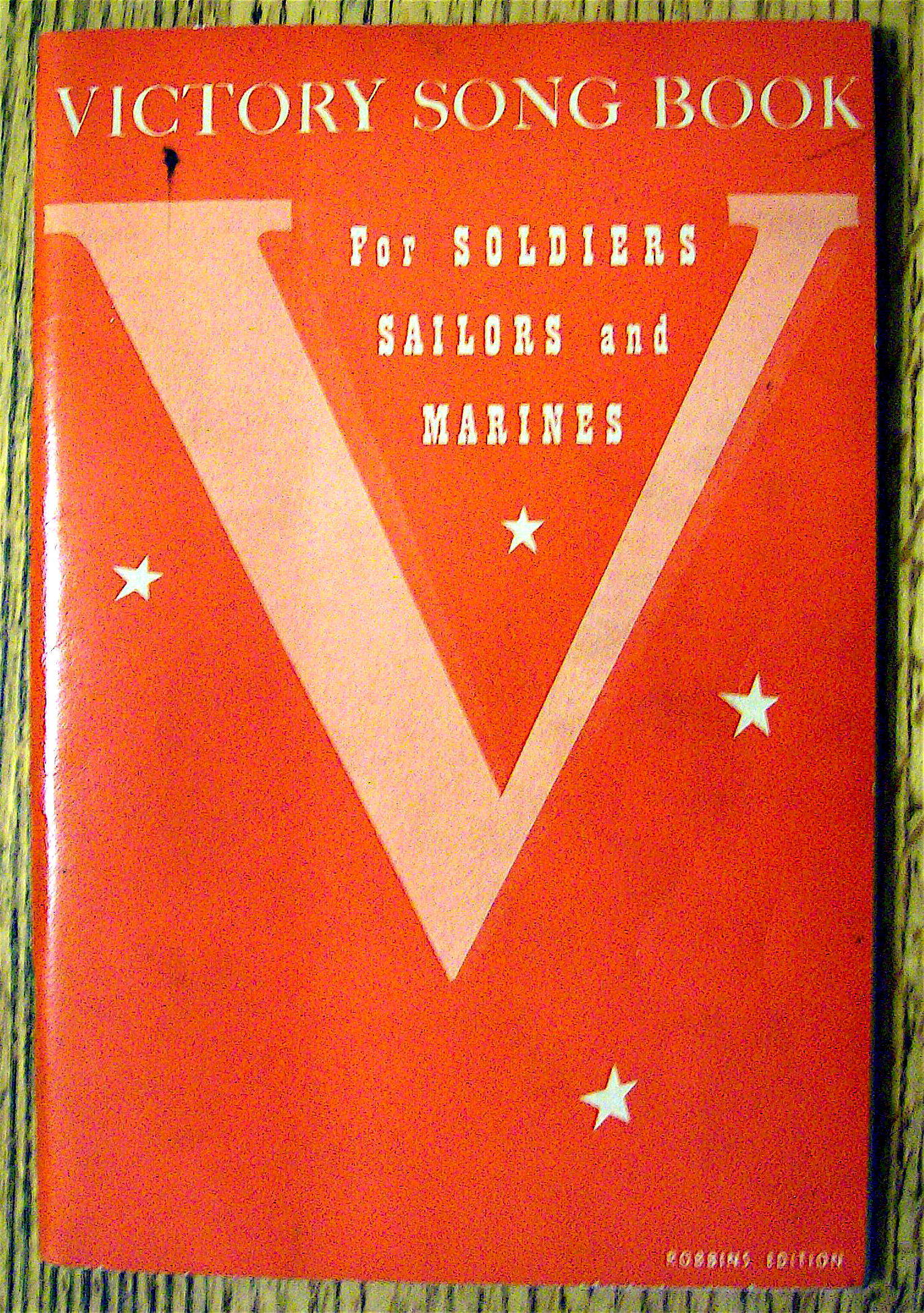1942 Victory Song Book For Soldiers, Sailors & Marines