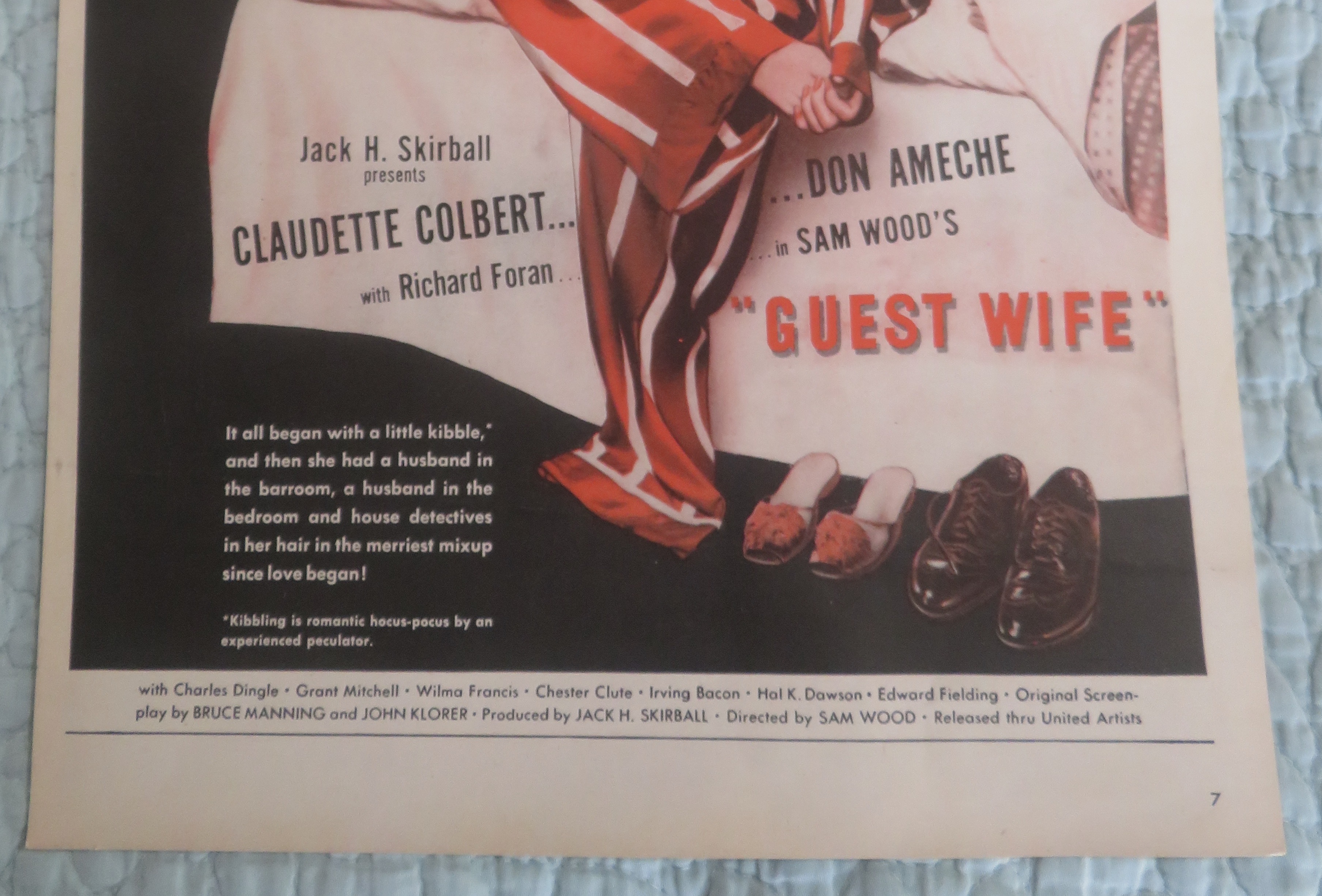 1945 Guest Wife with Claudette Colbert & Don Ameche