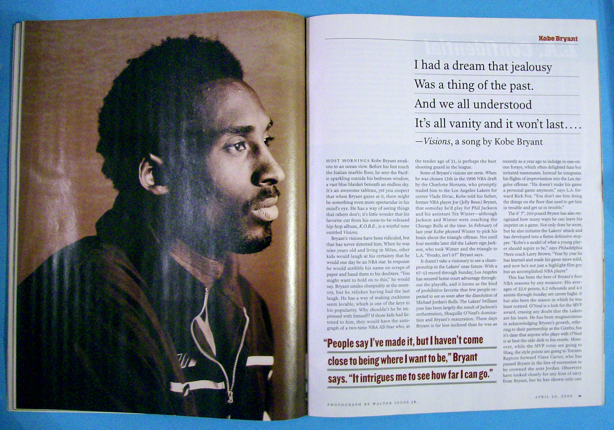 Sports Illustrated Magazine-April 24, 2000-K. Johnson