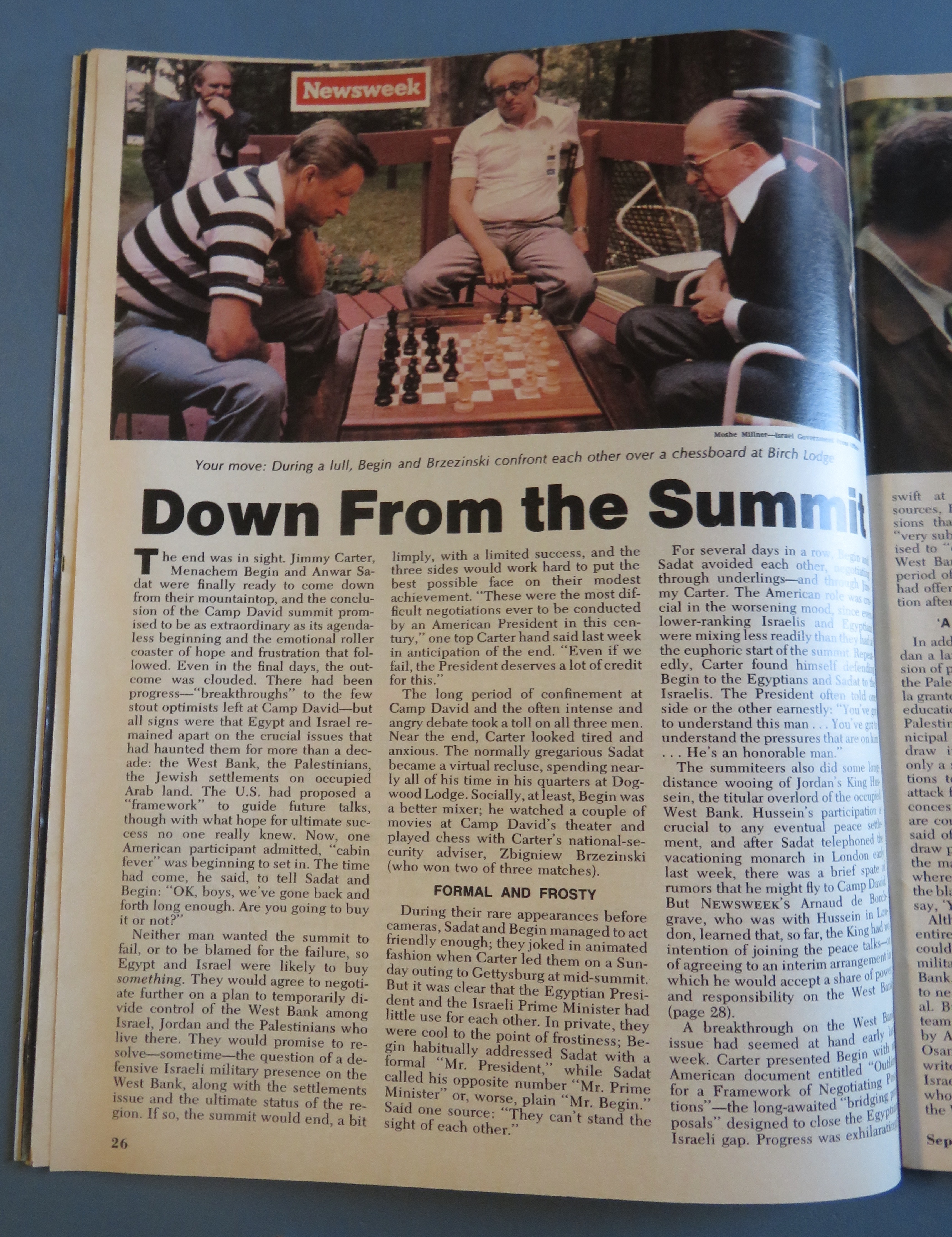 Newsweek Magazine September 25, 1978 The Summit