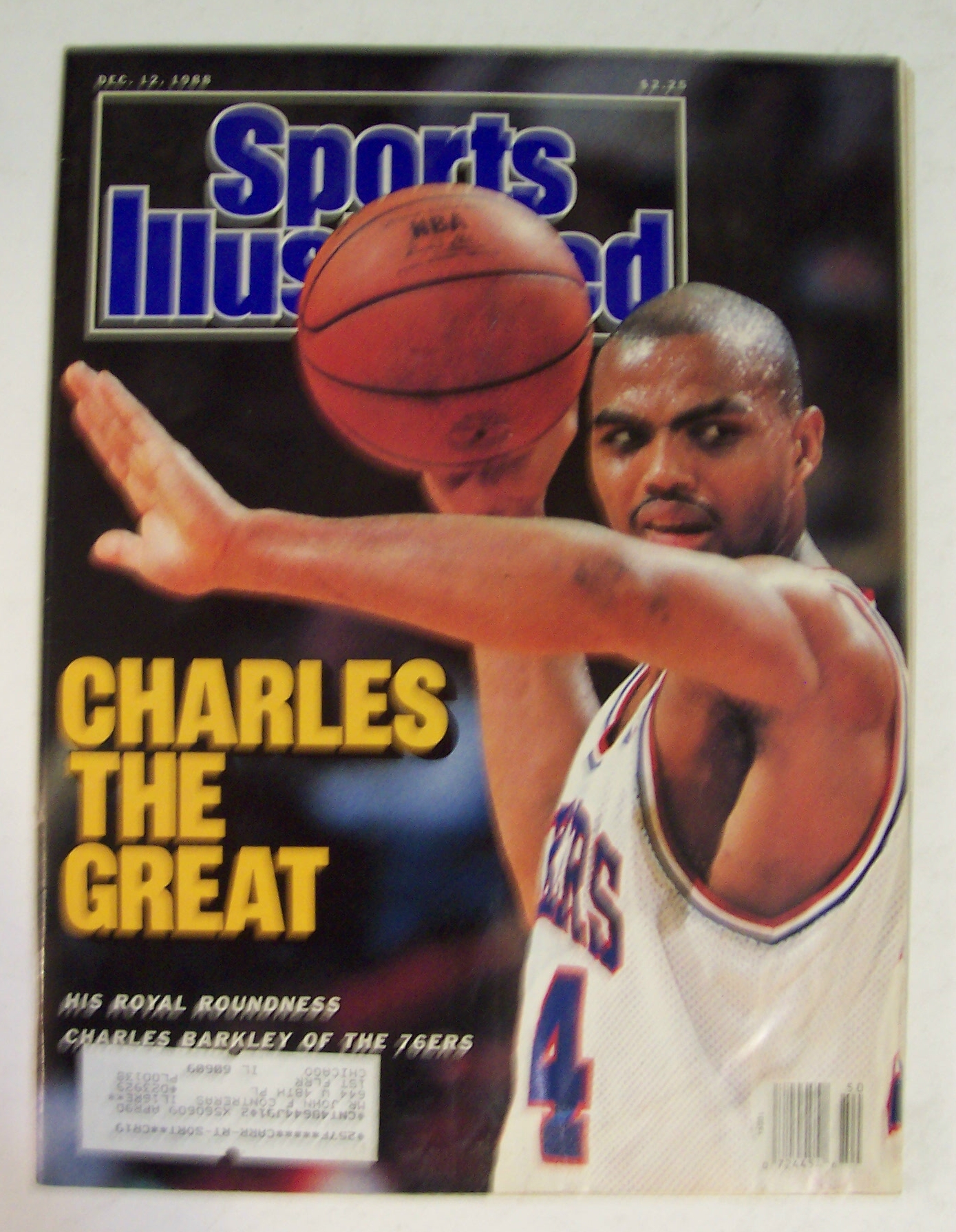 Sports Illustrated Magazine -Dec 12, 1988- C. Barkley