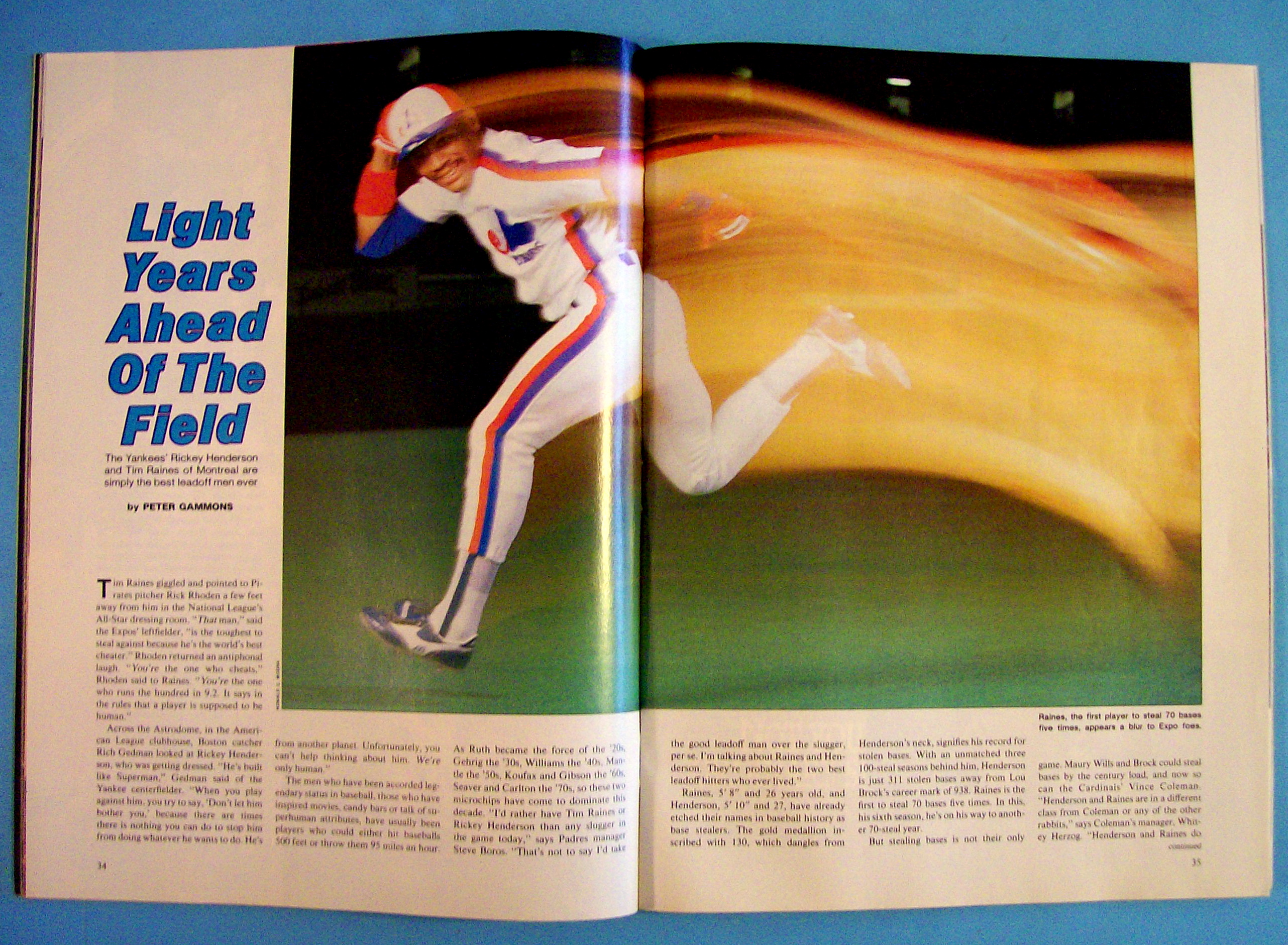 Sports Illustrated Magazine-July 28, 1986-R. Henderson