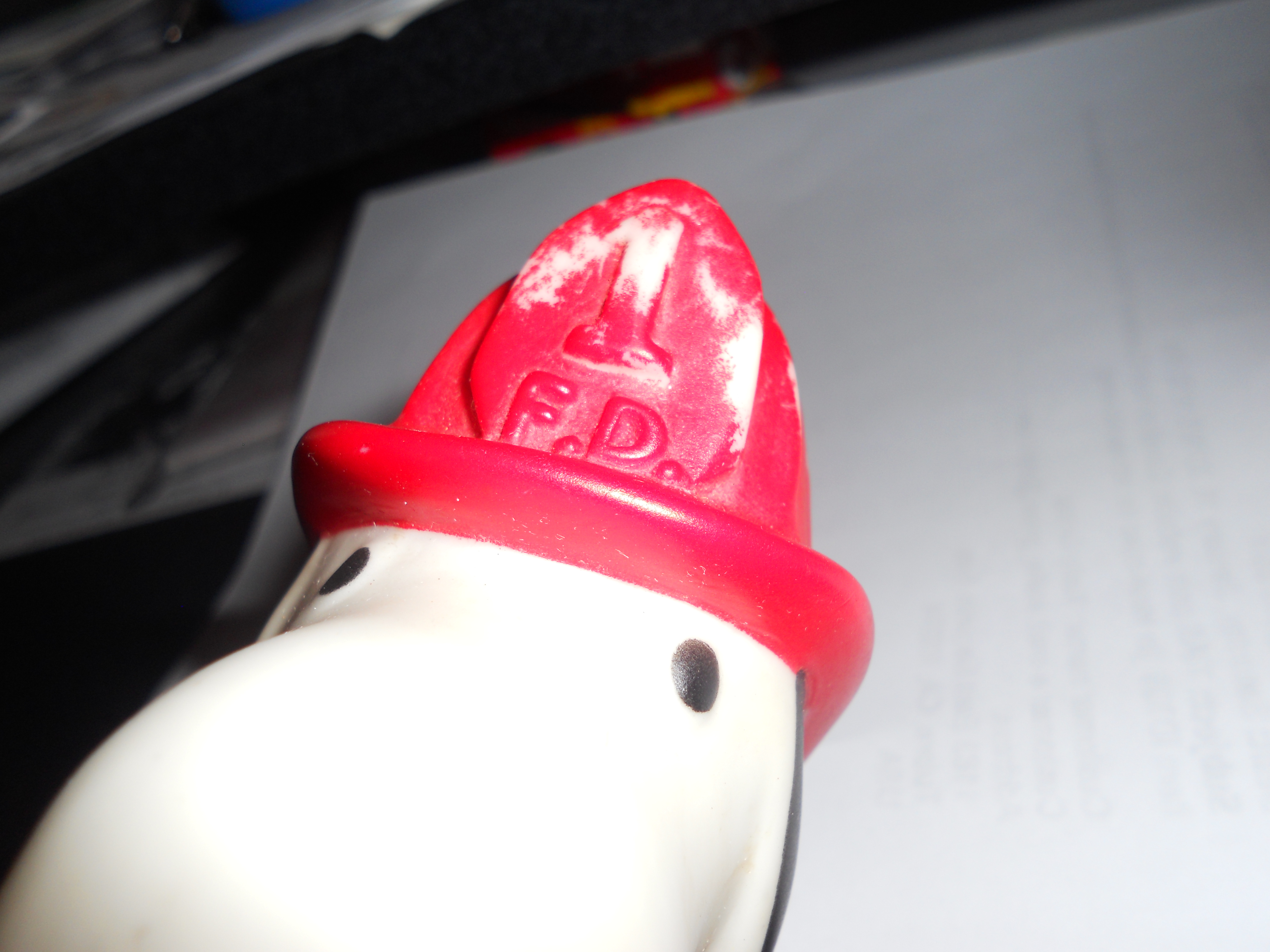 Snoopy Fireman Squeaker Toy 1966
