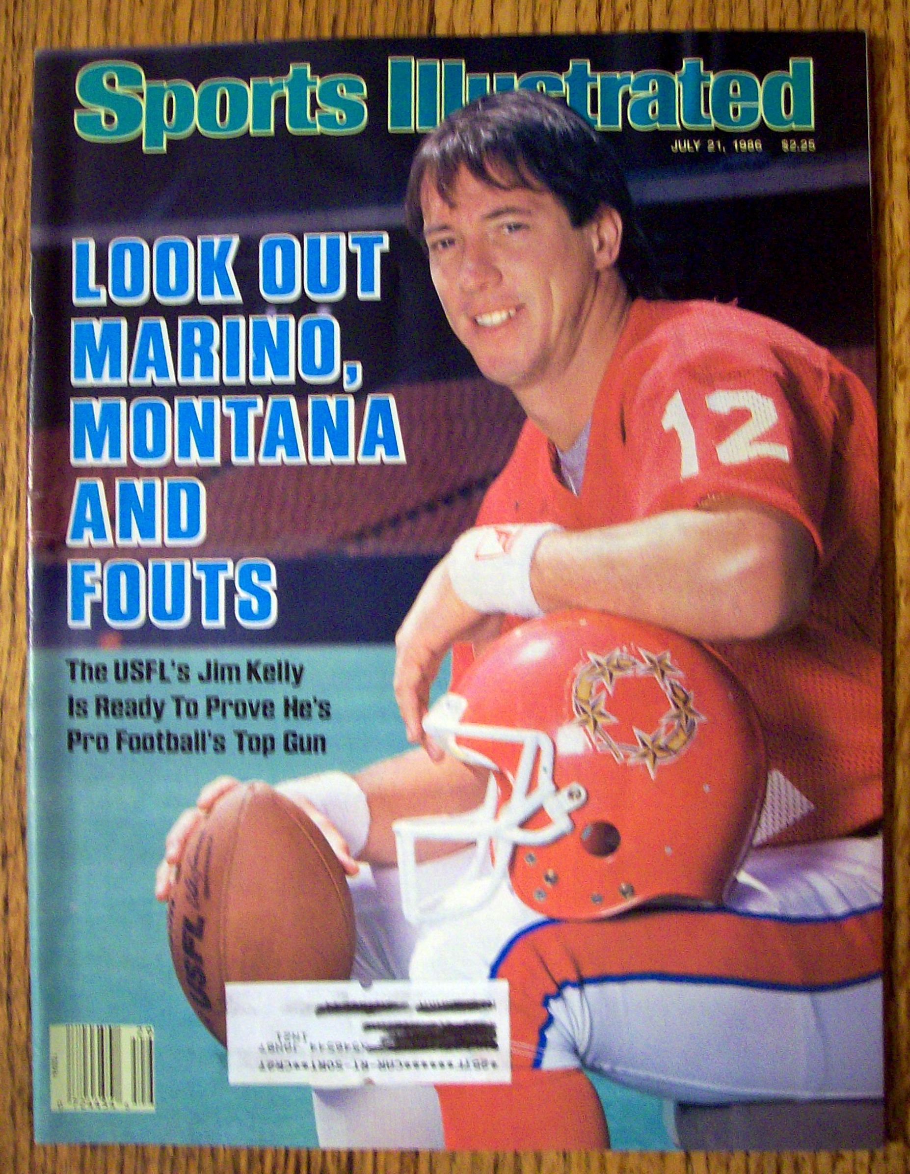 Sports Illustrated Magazine-July 21, 1986-Jim Kelly