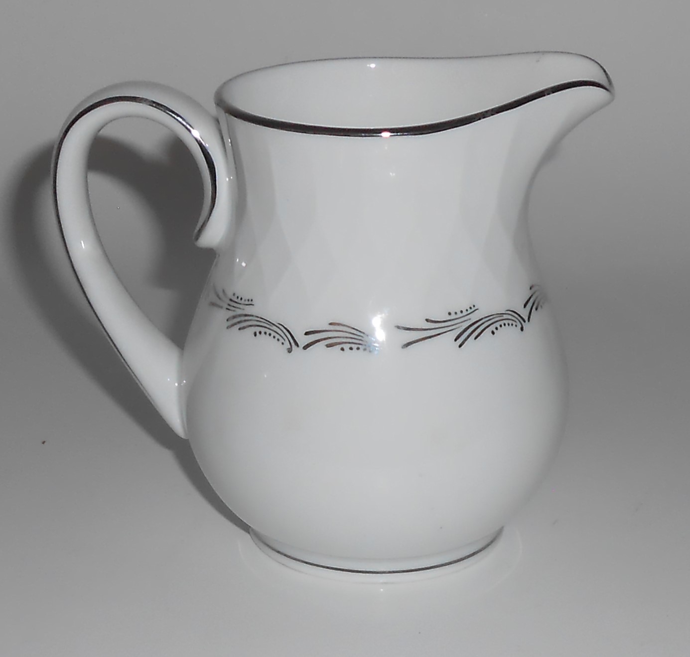 Noritake China Porcelain Platinum Sabina Creamer