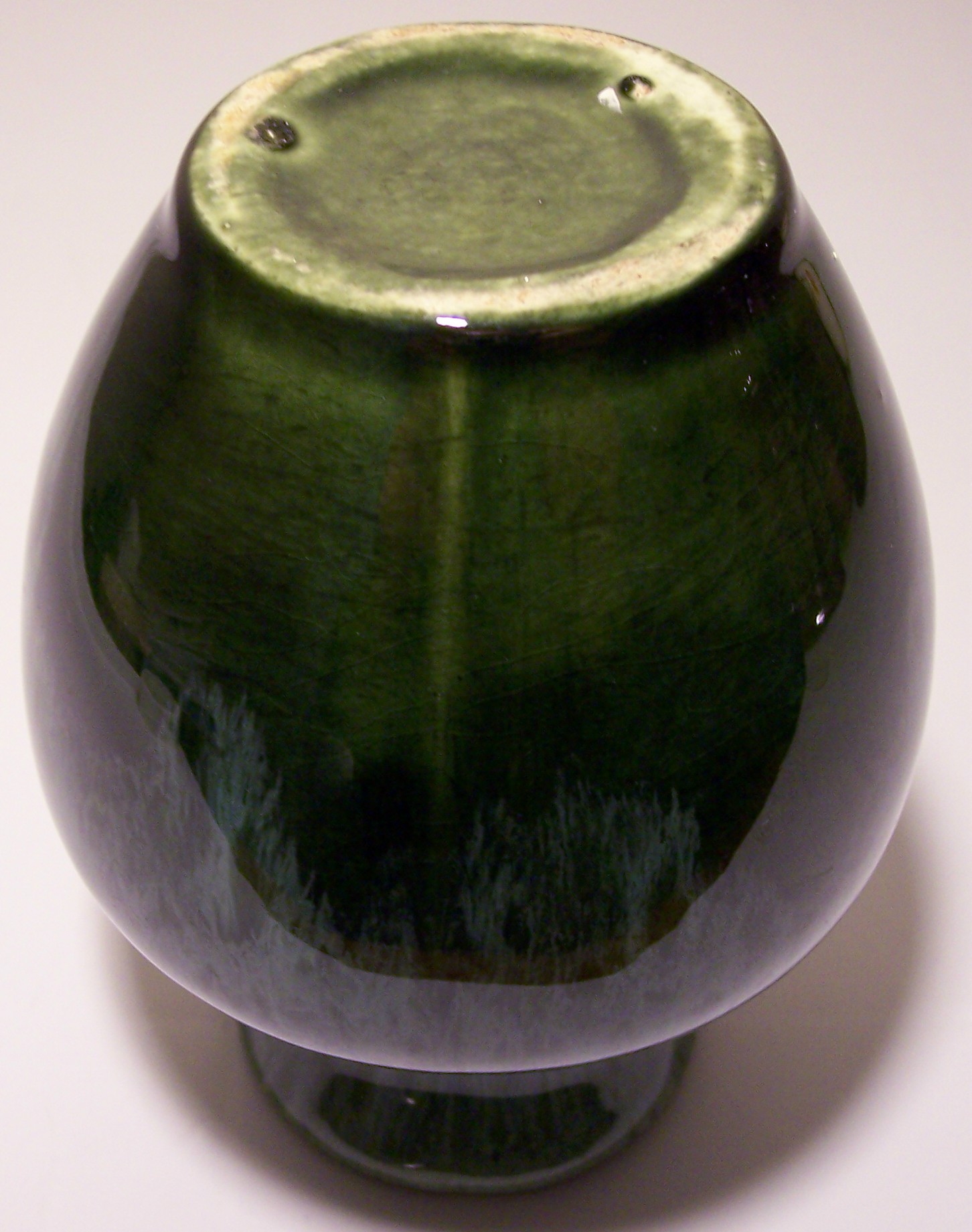 Camark Pottery Early Olive Green Drip Art Vase!