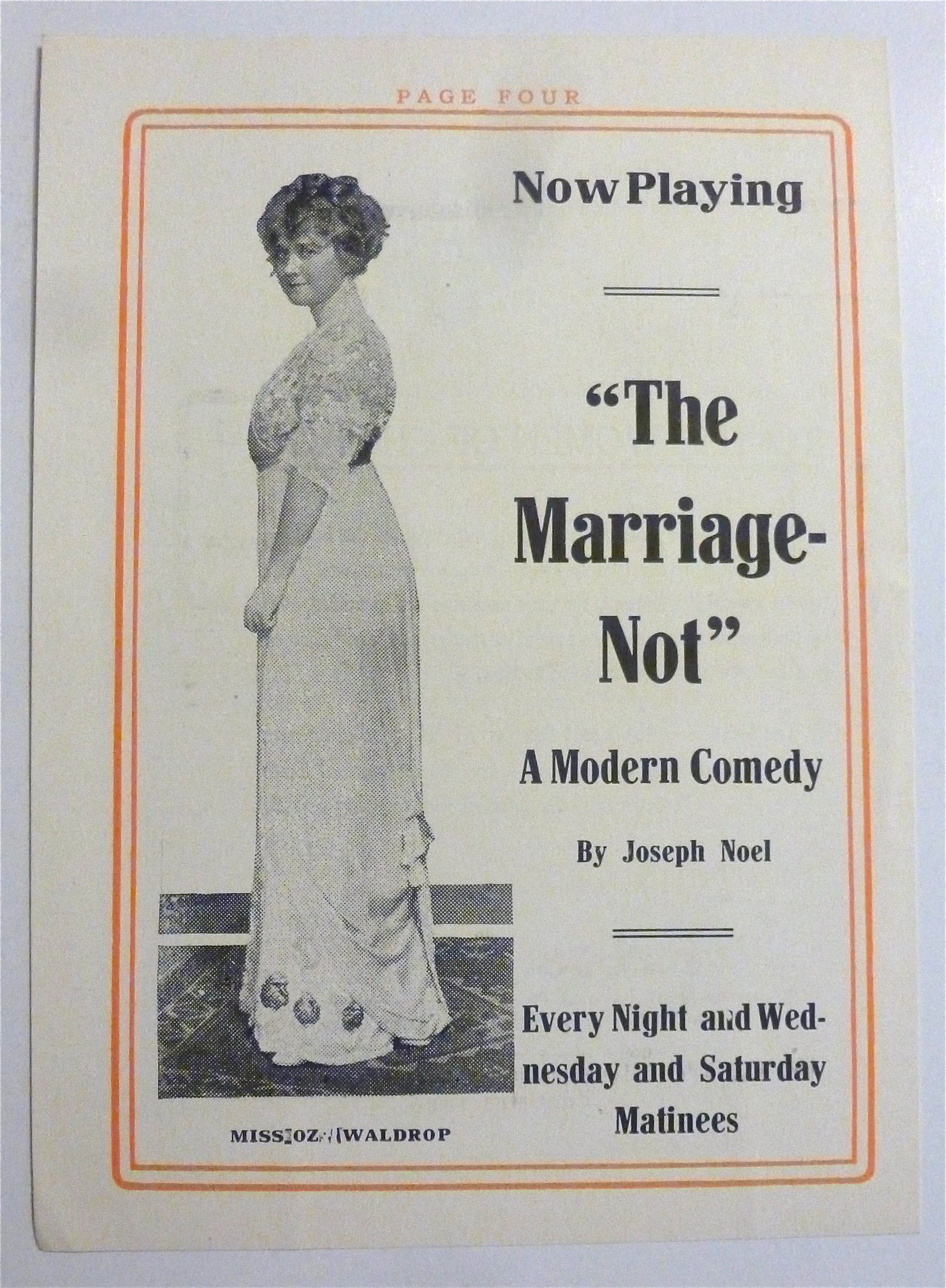 1912 The Marriage Not Modern Comedy with Lovely Woman