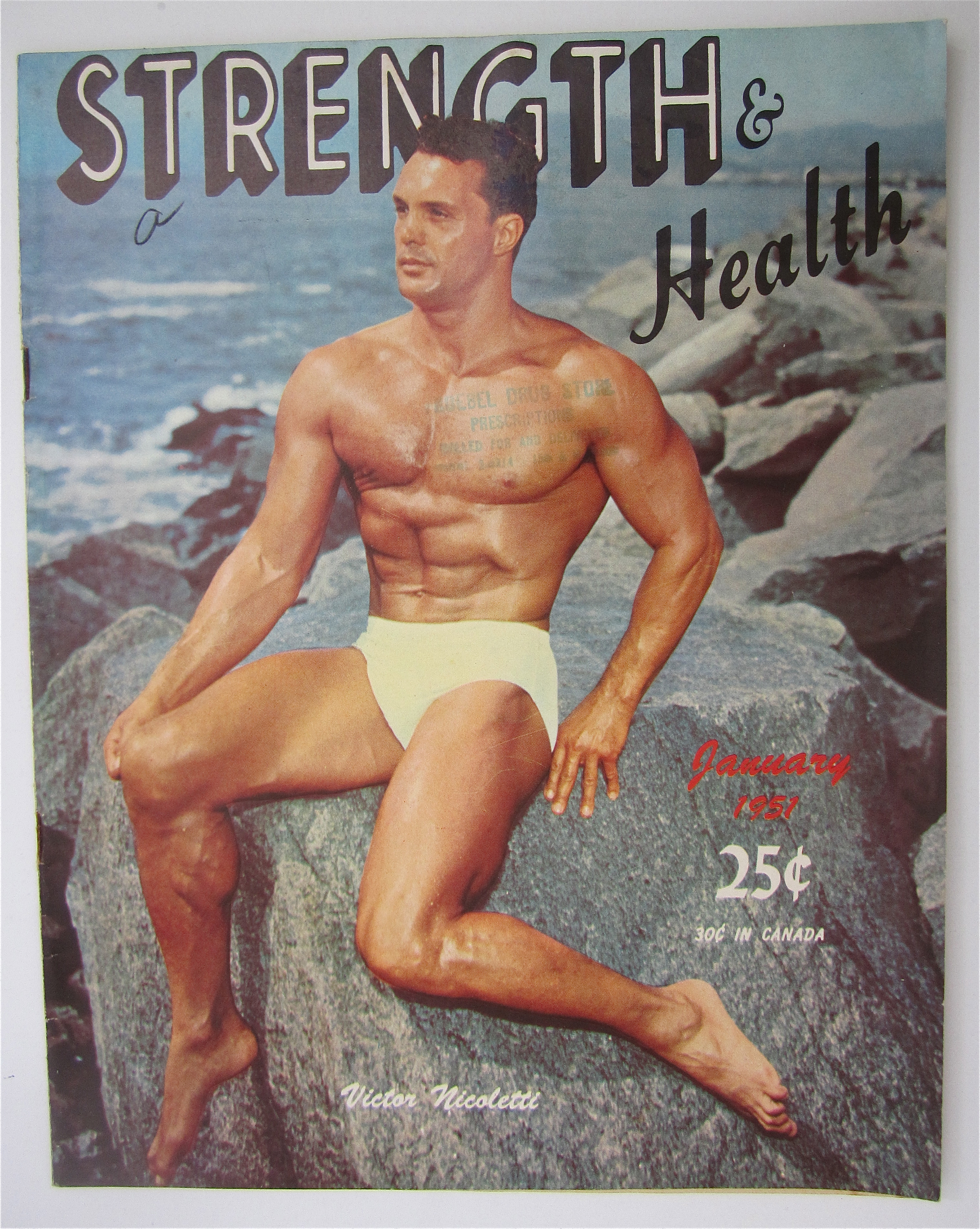 Strength & Health Magazine January 1951 V Nicoletti