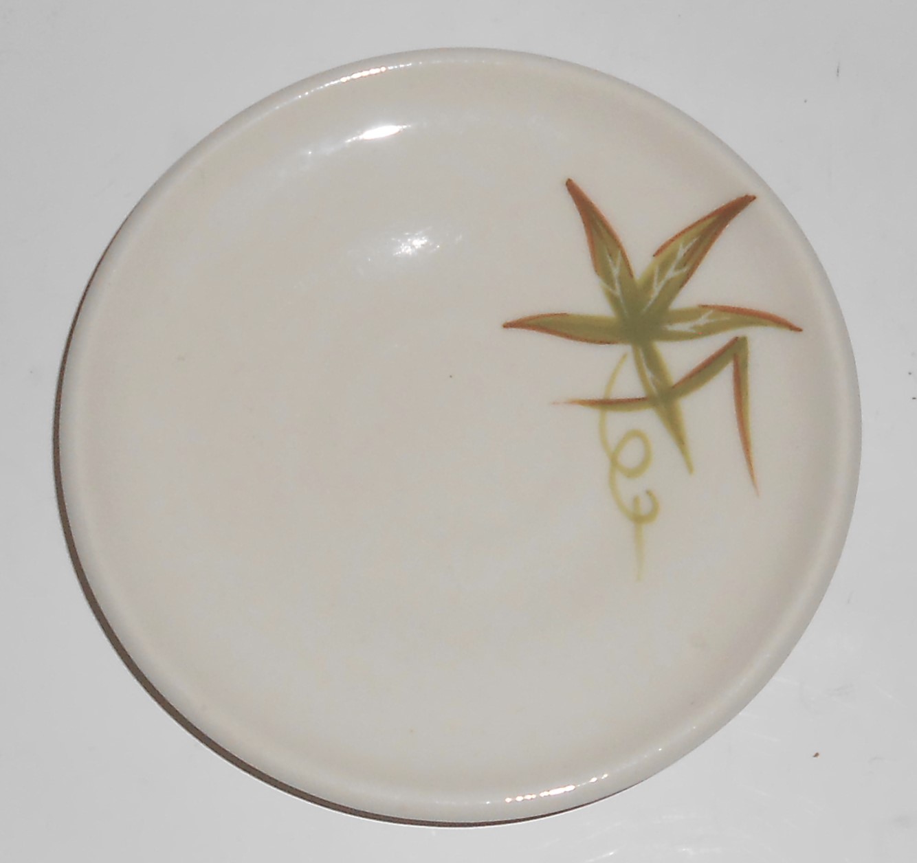 Winfield China Pottery Green Passion Flower Demitasse S