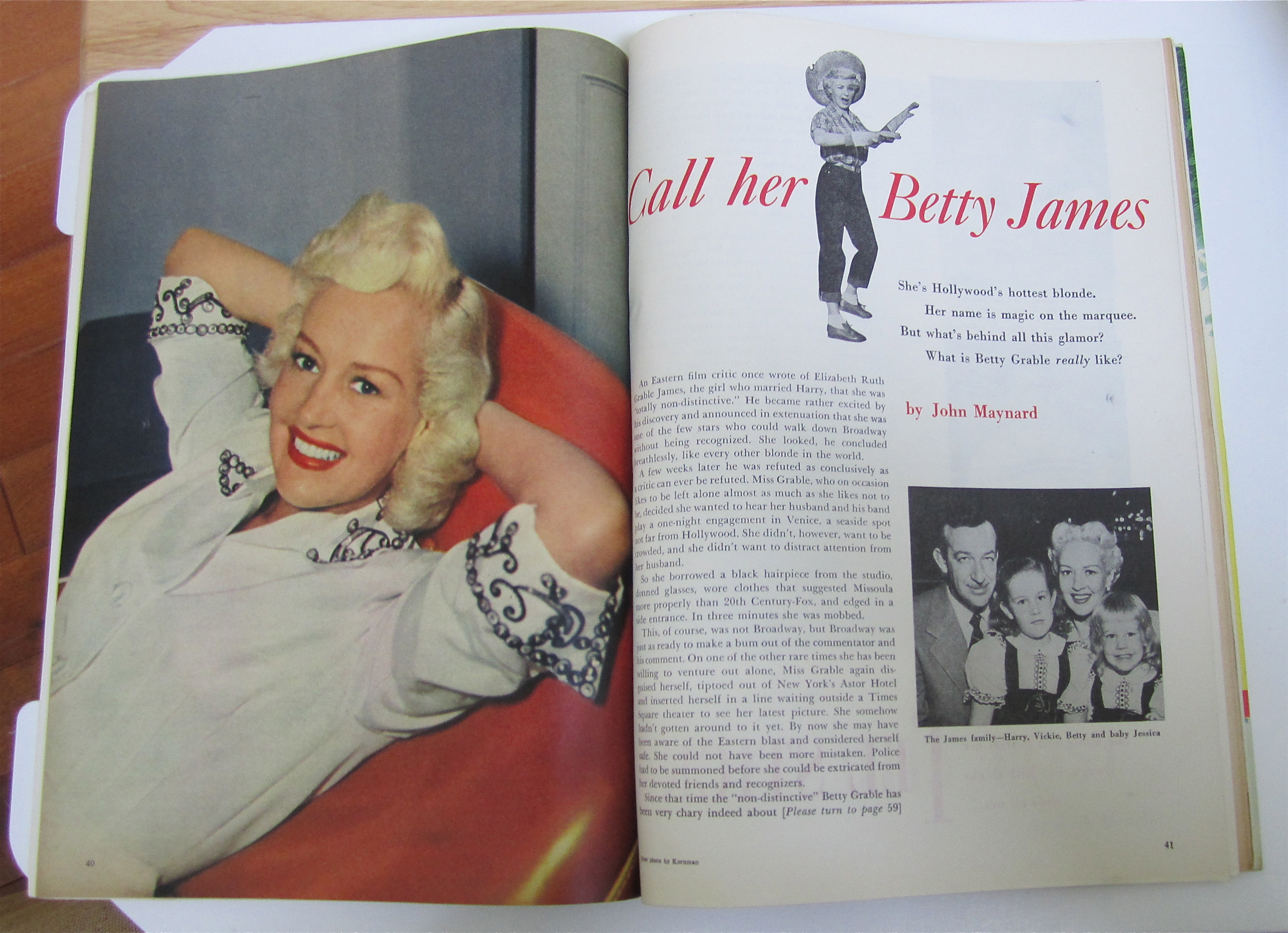 Motion Picture Magazine August 1950 Betty Grable