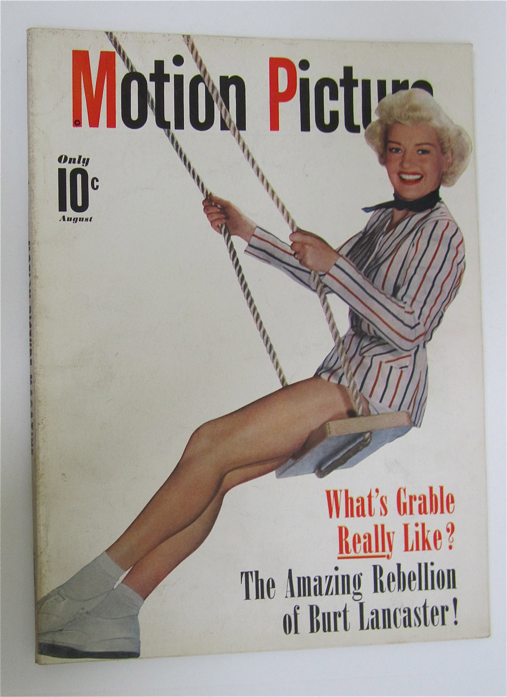Motion Picture Magazine August 1950 Betty Grable