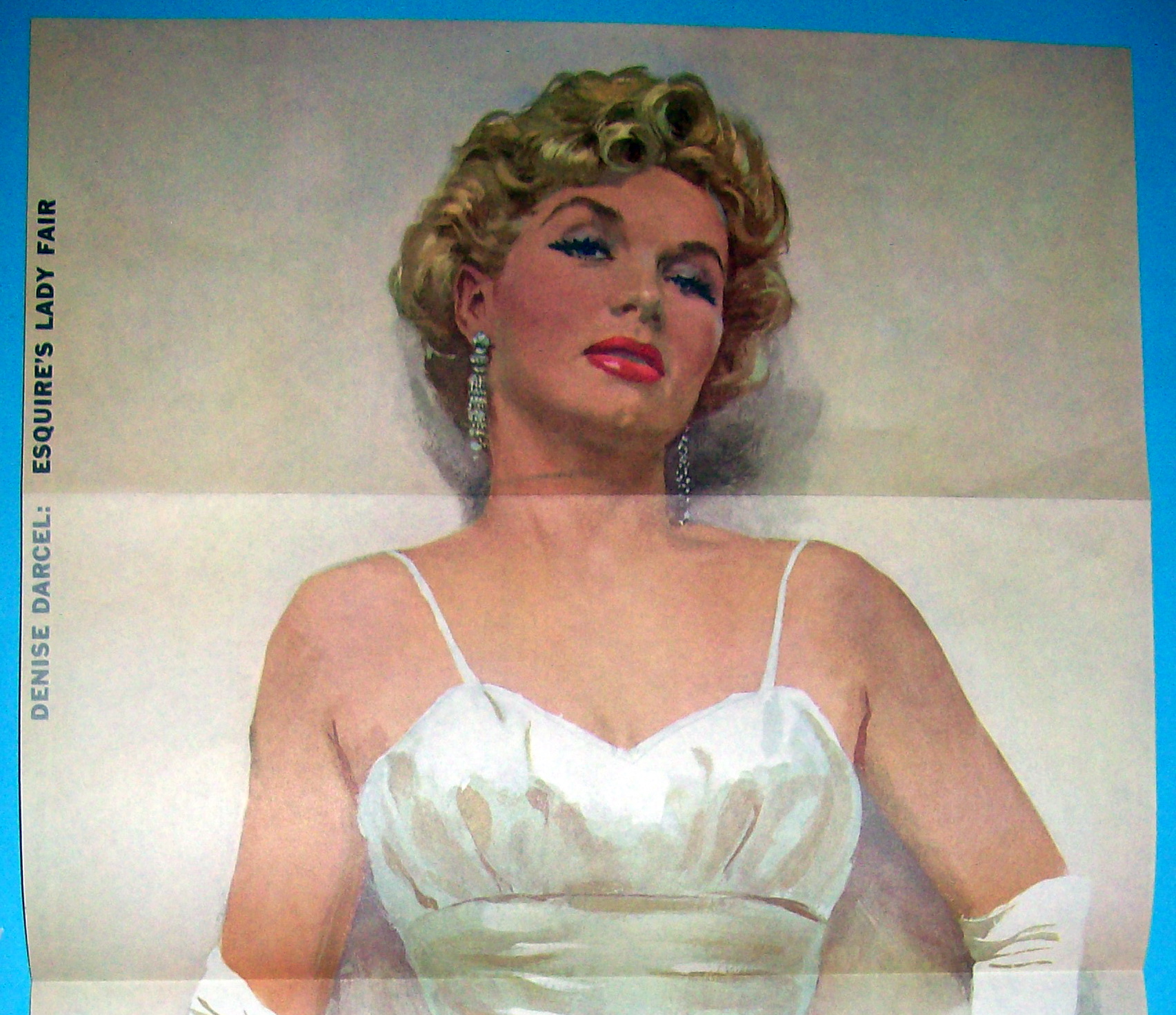 Esquire (Lady Fair) Pin Up Girl 1956 Denise Darcel