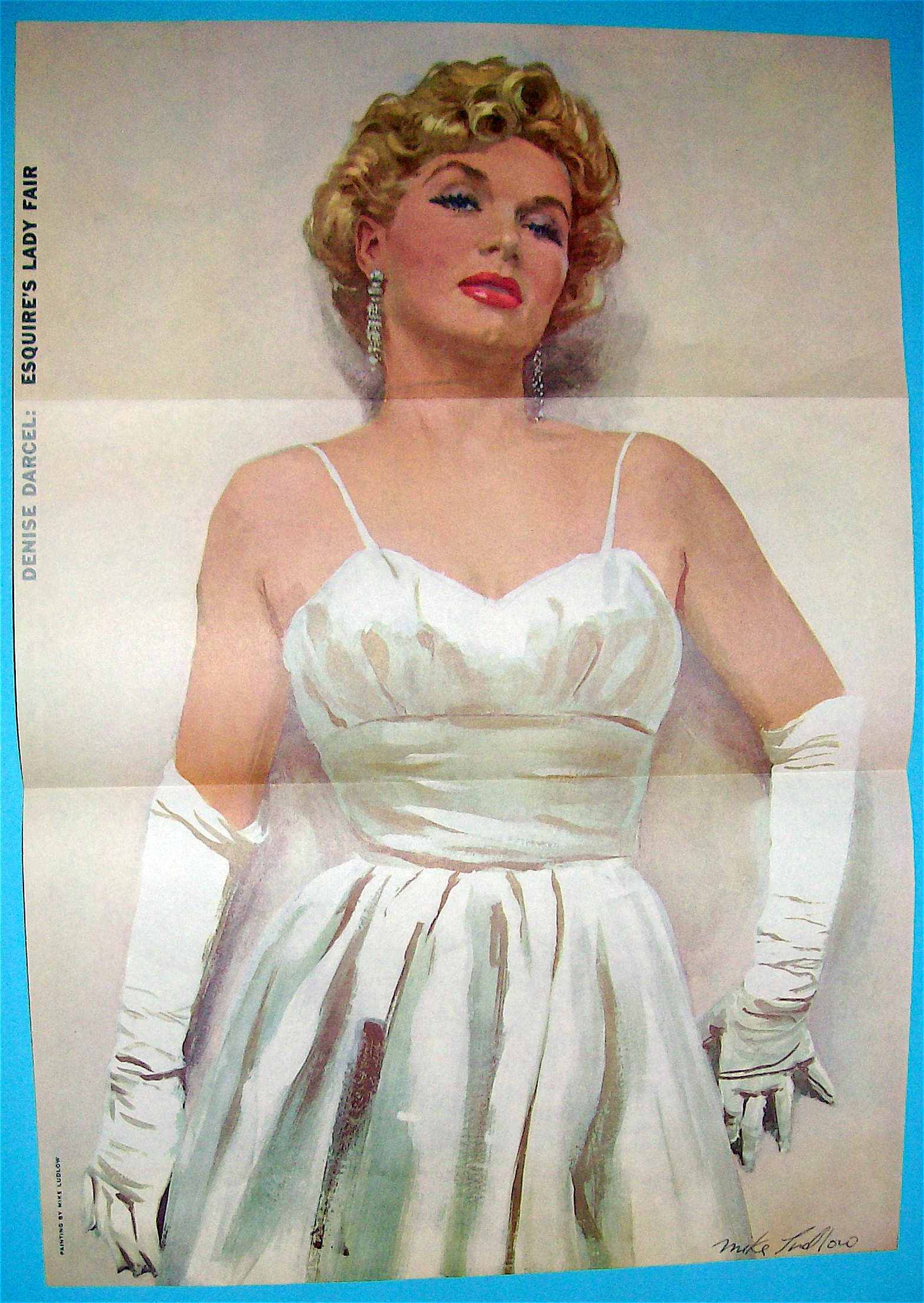Esquire (Lady Fair) Pin Up Girl 1956 Denise Darcel