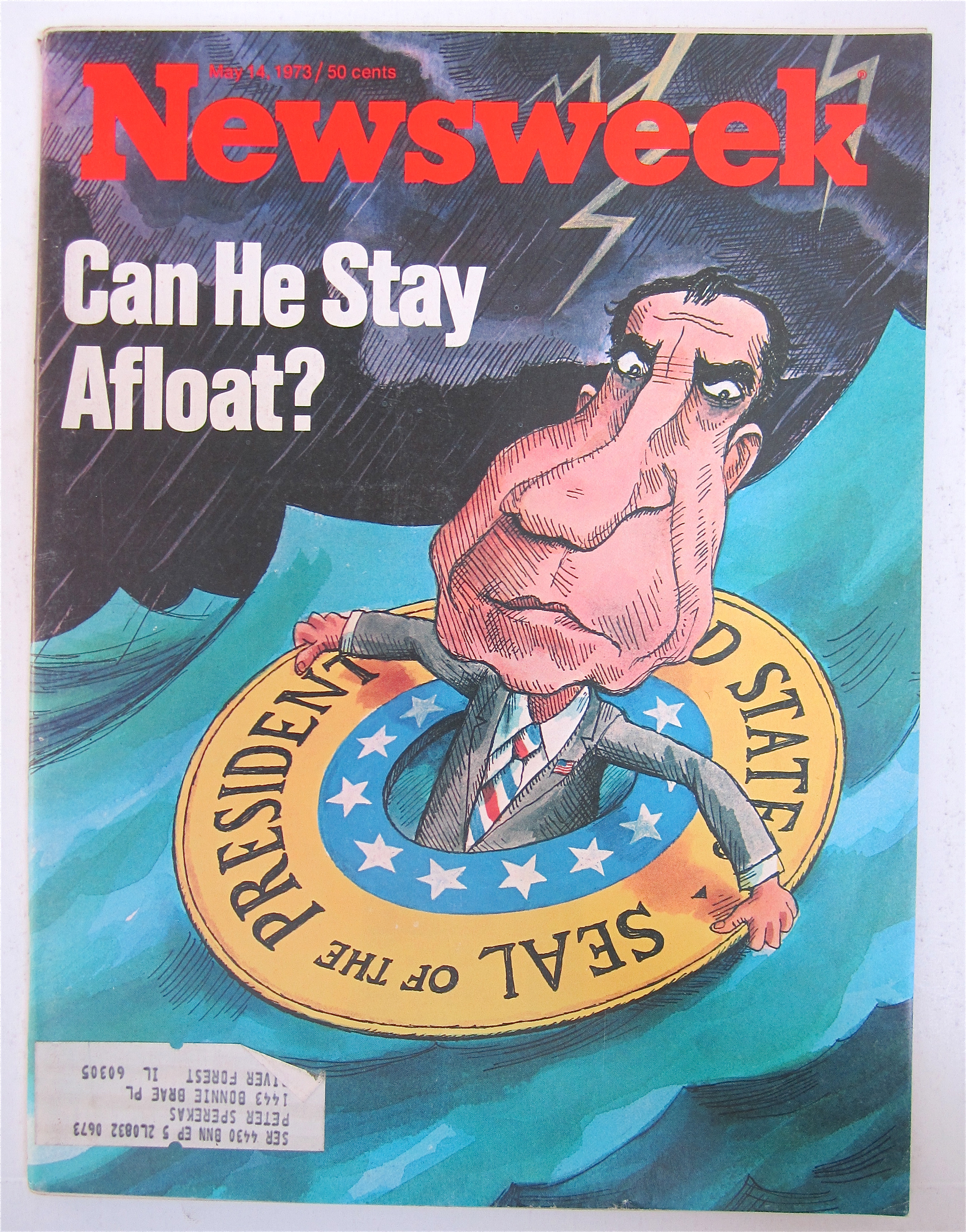Newsweek Magazine-May 14, 1973-Can He Stay Afloat?