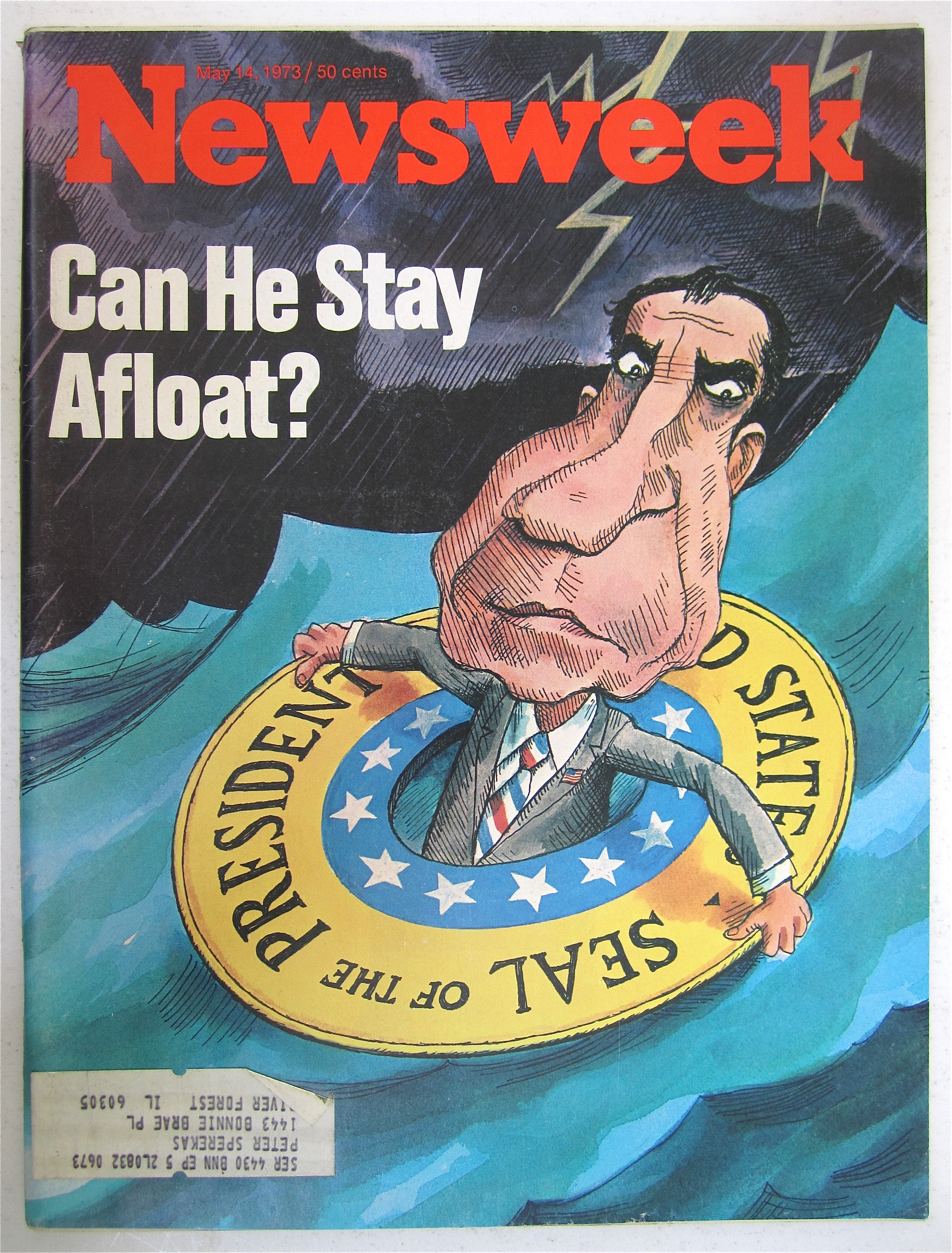 Newsweek Magazine-May 14, 1973-Can He Stay Afloat?