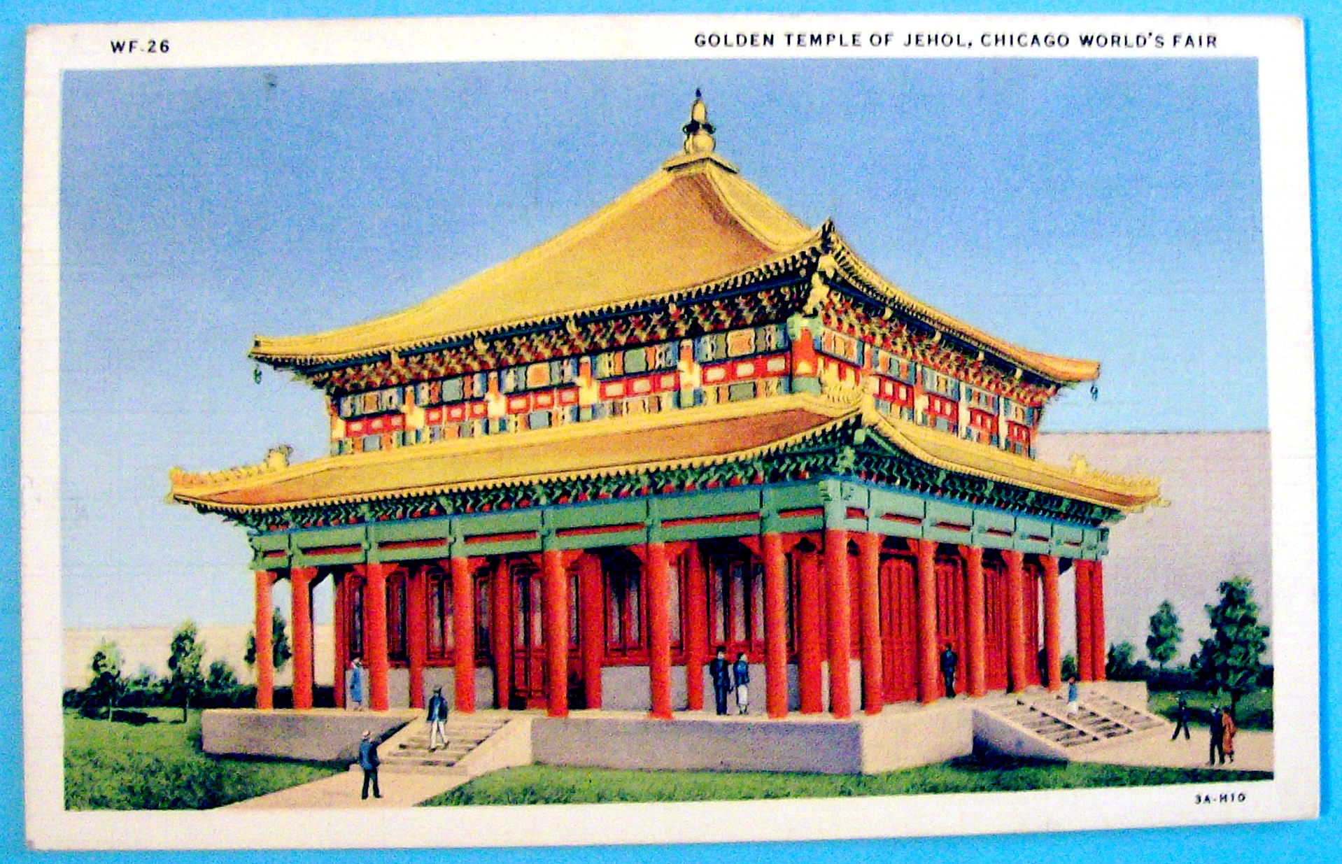 Golden Temple of Jehol Postcard (Century Of Progress)