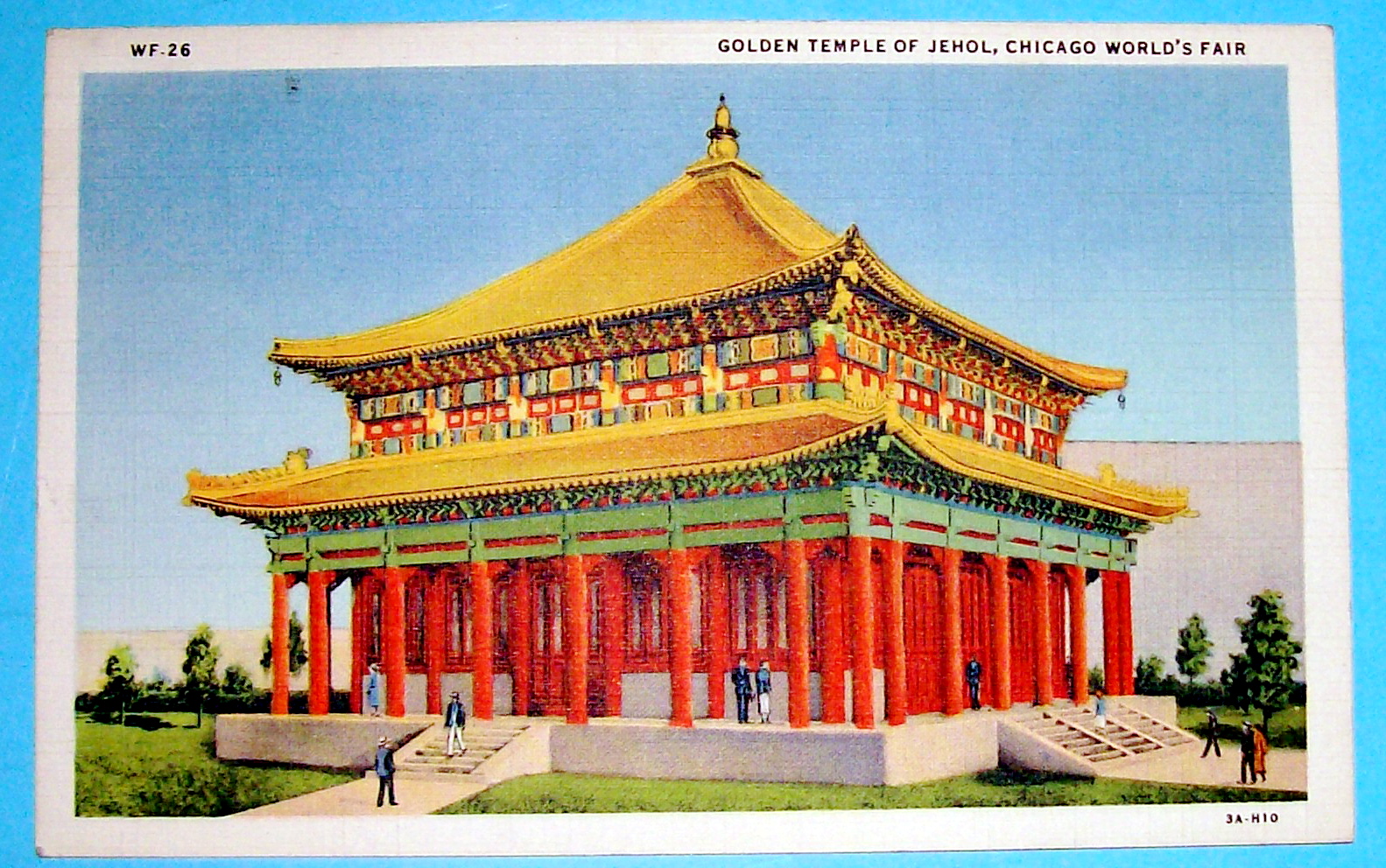 Golden Temple of Jehol Postcard (Century Of Progress)