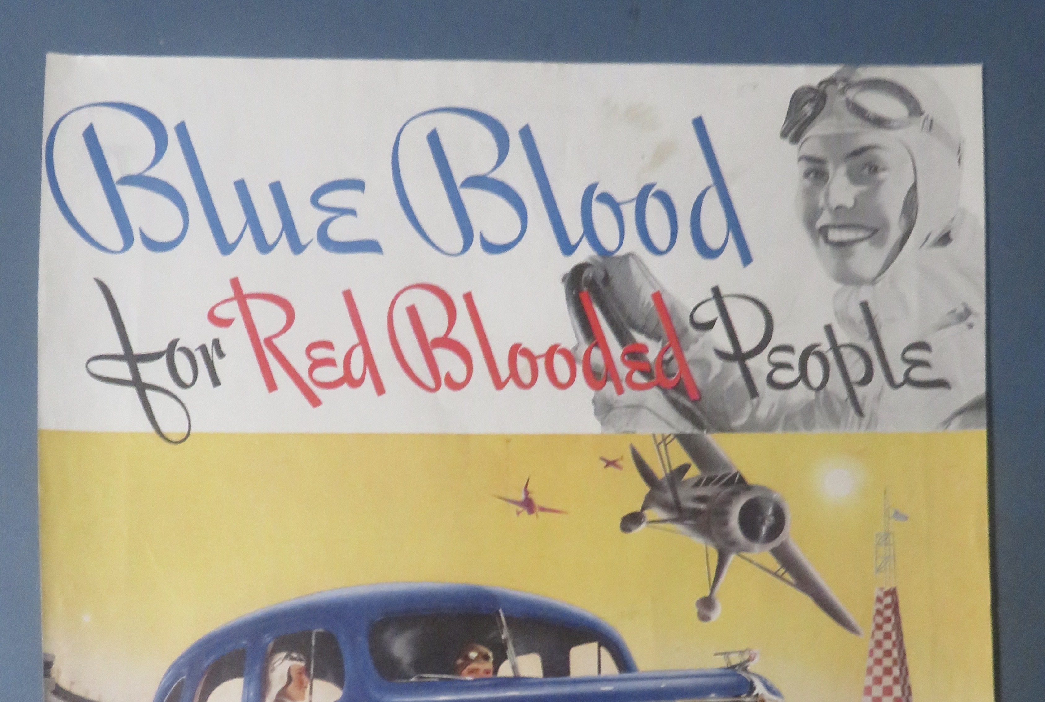1937 Nash Automobile with Red Blooded People