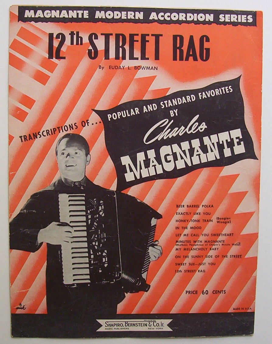 Sheet Music For 1937 12th Street Rag