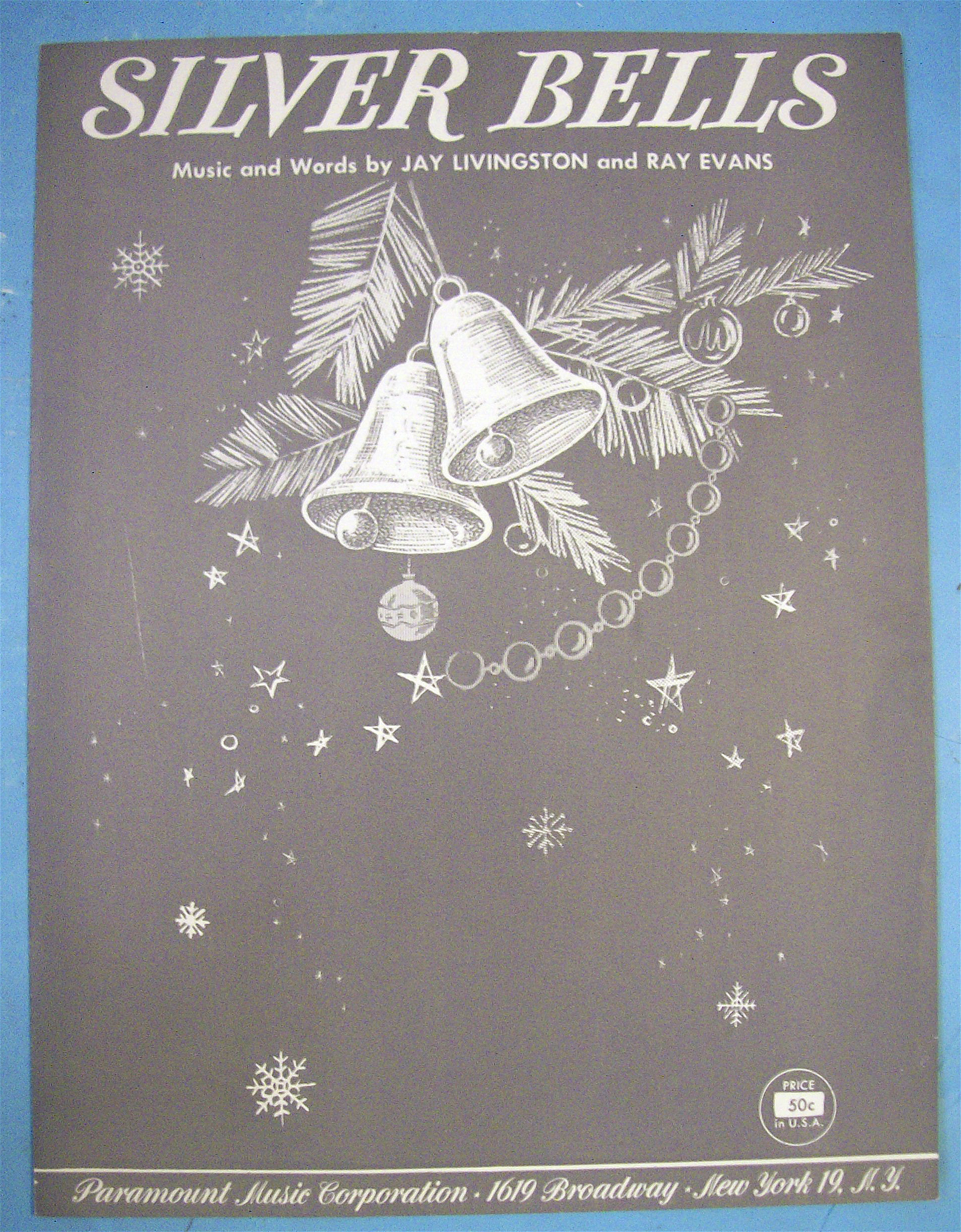 Sheet Music For 1950 Silver Bells By Livingston & Evans