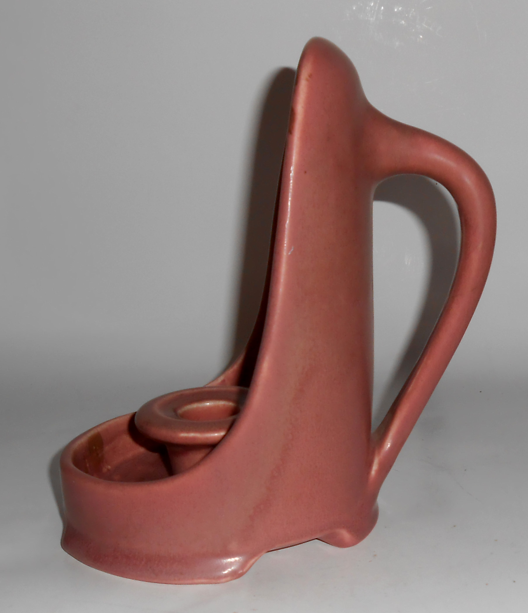 Rookwood Pottery Mauve 1922 Large Chamberstick Mint