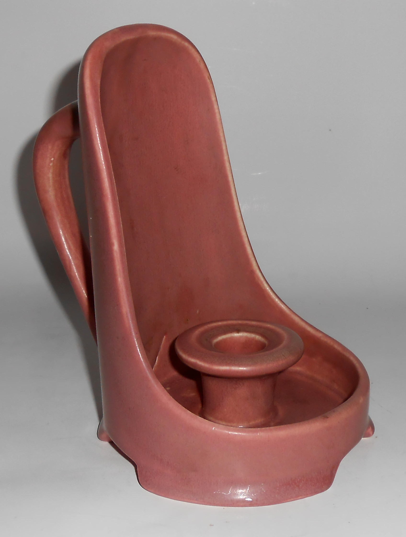 Rookwood Pottery Mauve 1922 Large Chamberstick Mint