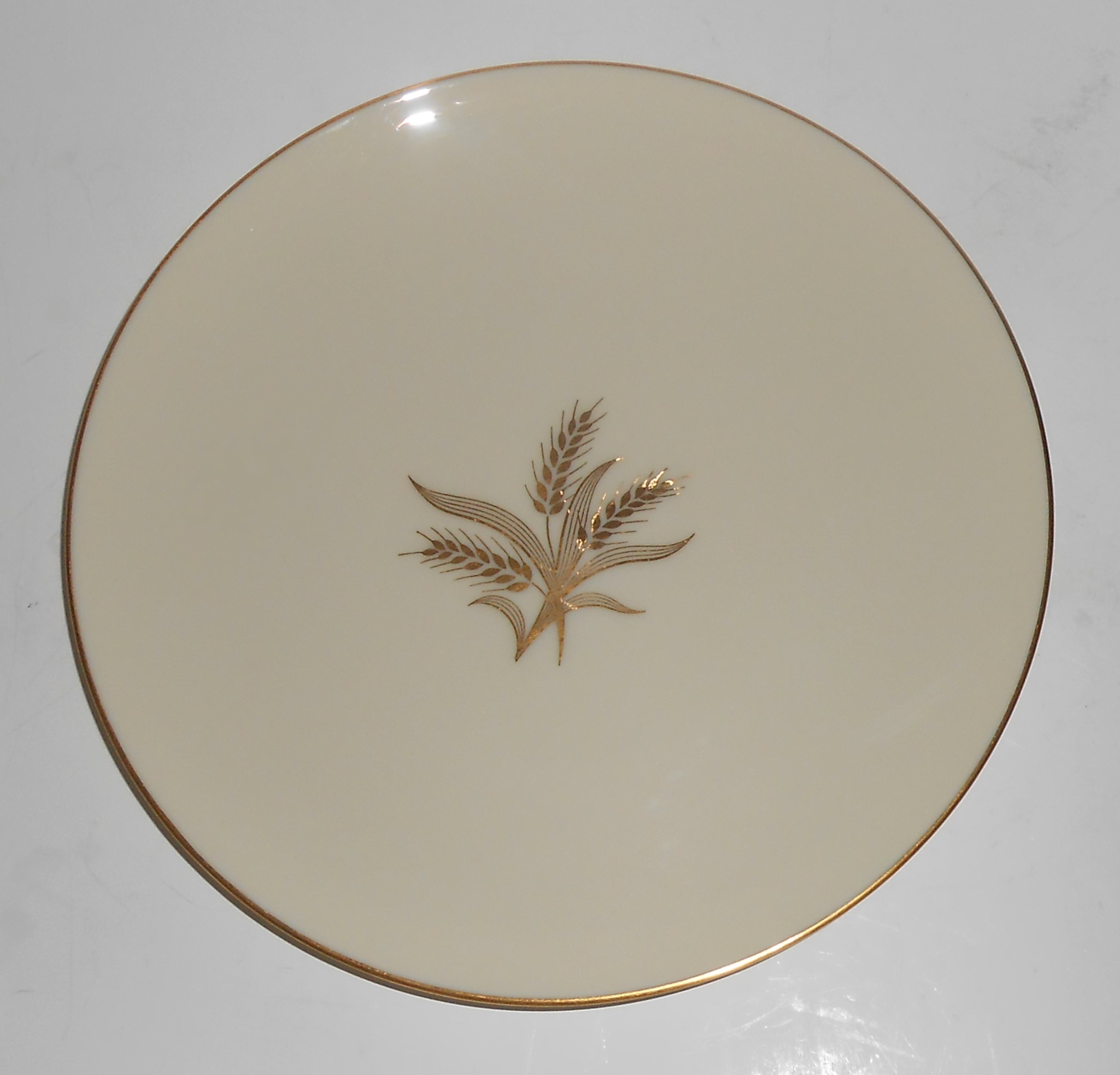 Lenox China R-442 Gold Wheat Salad Plate