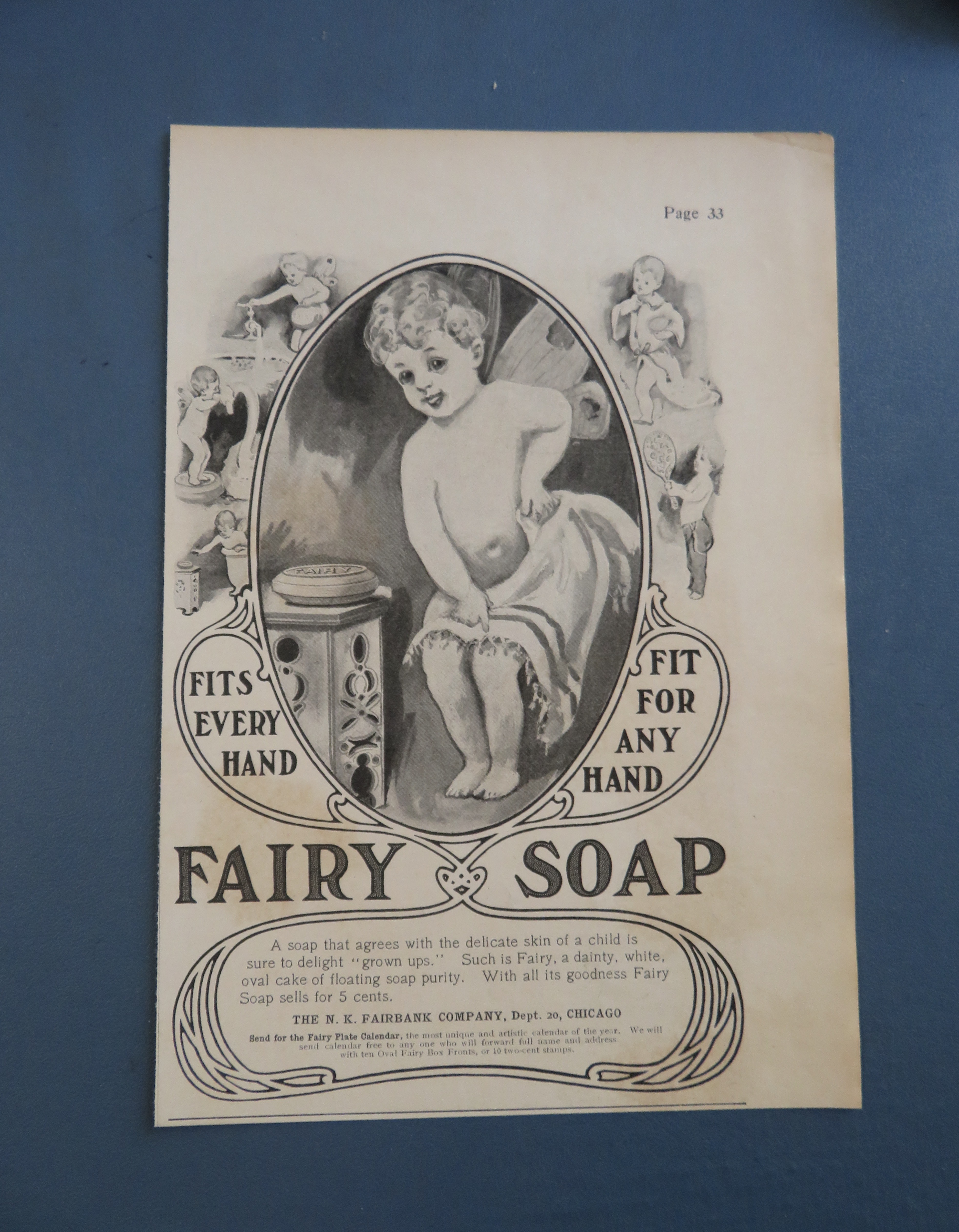 1903 Fairy Soap with Little Child Wiping With A Towel