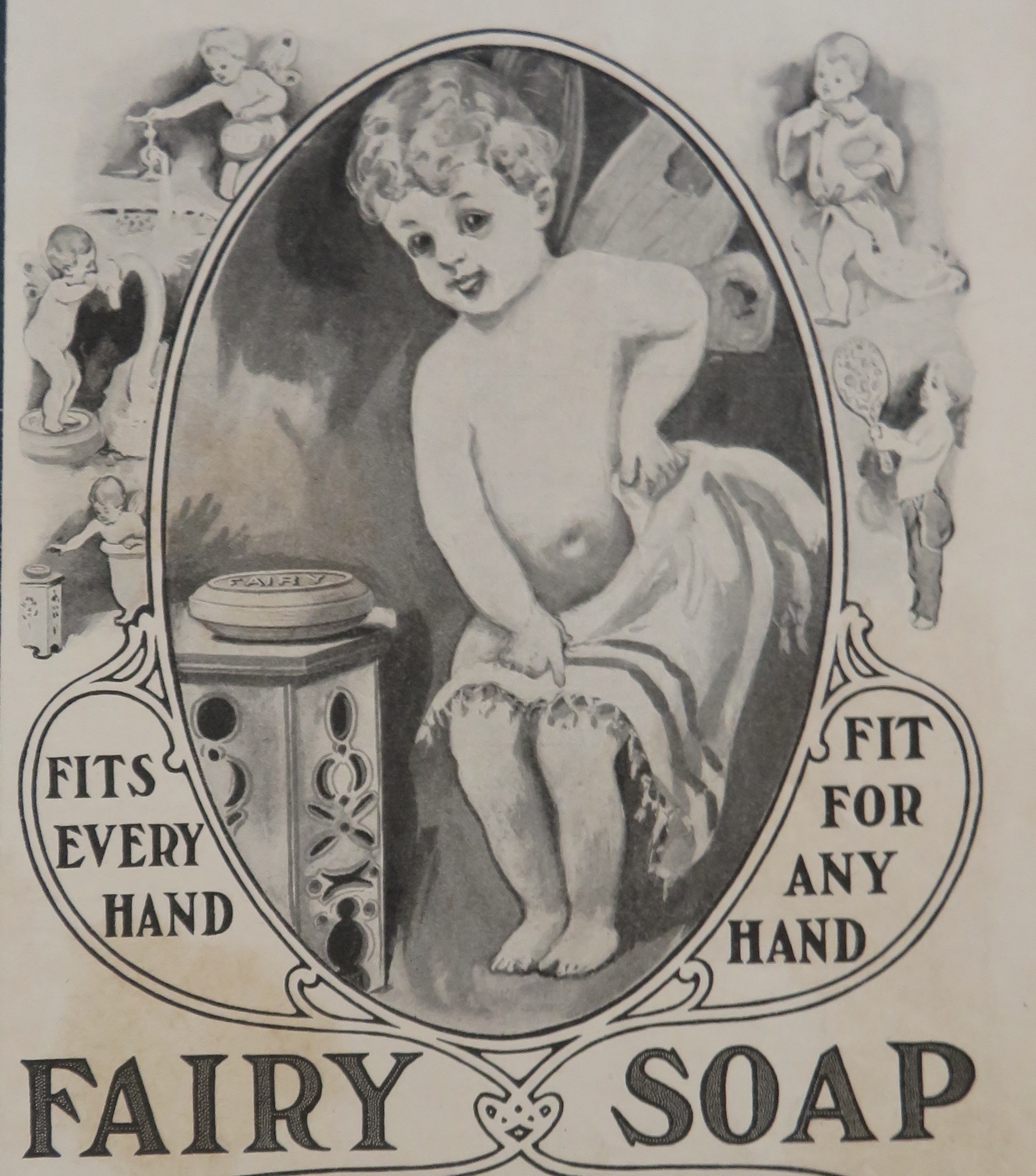 1903 Fairy Soap with Little Child Wiping With A Towel