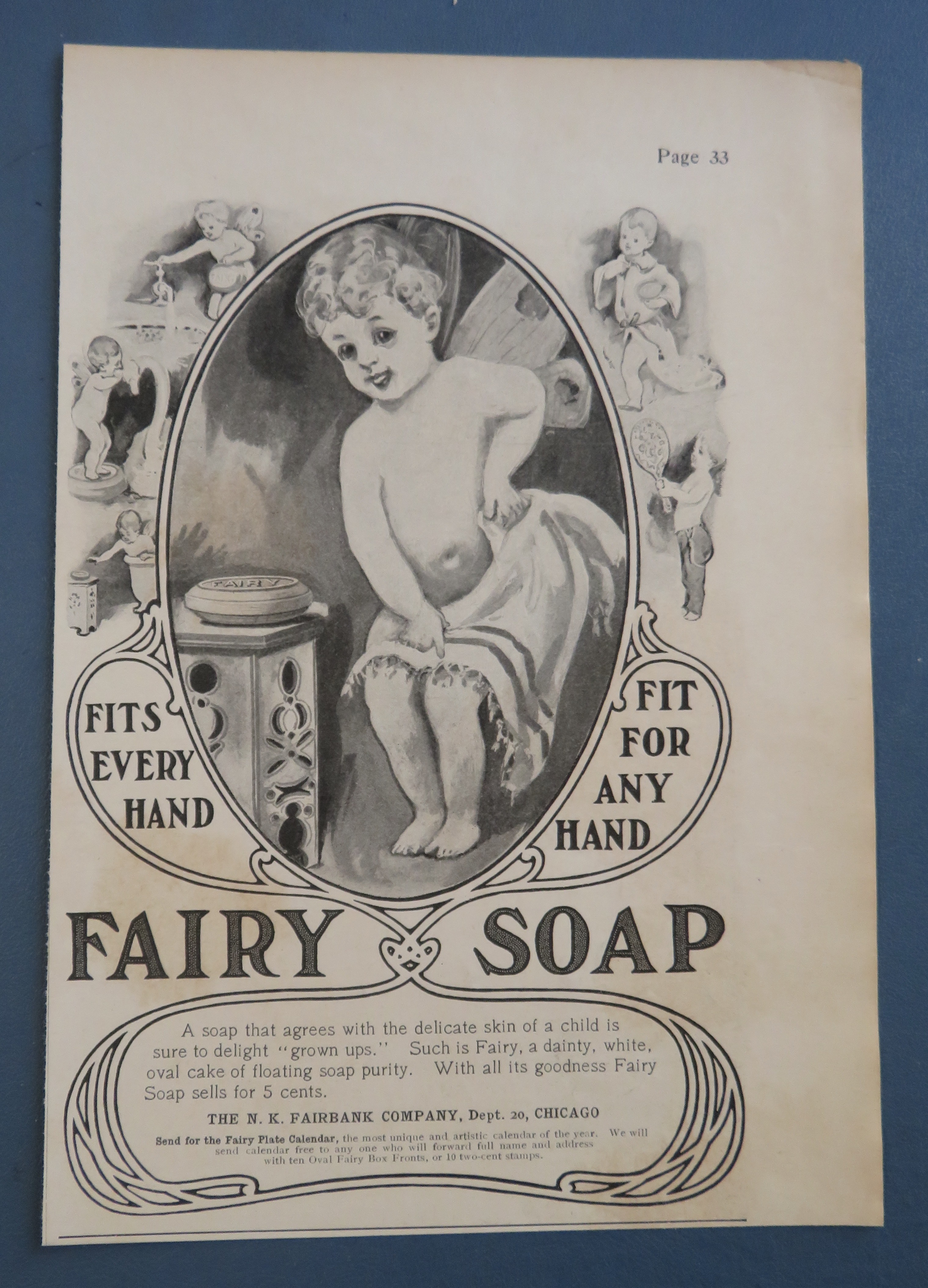 1903 Fairy Soap with Little Child Wiping With A Towel