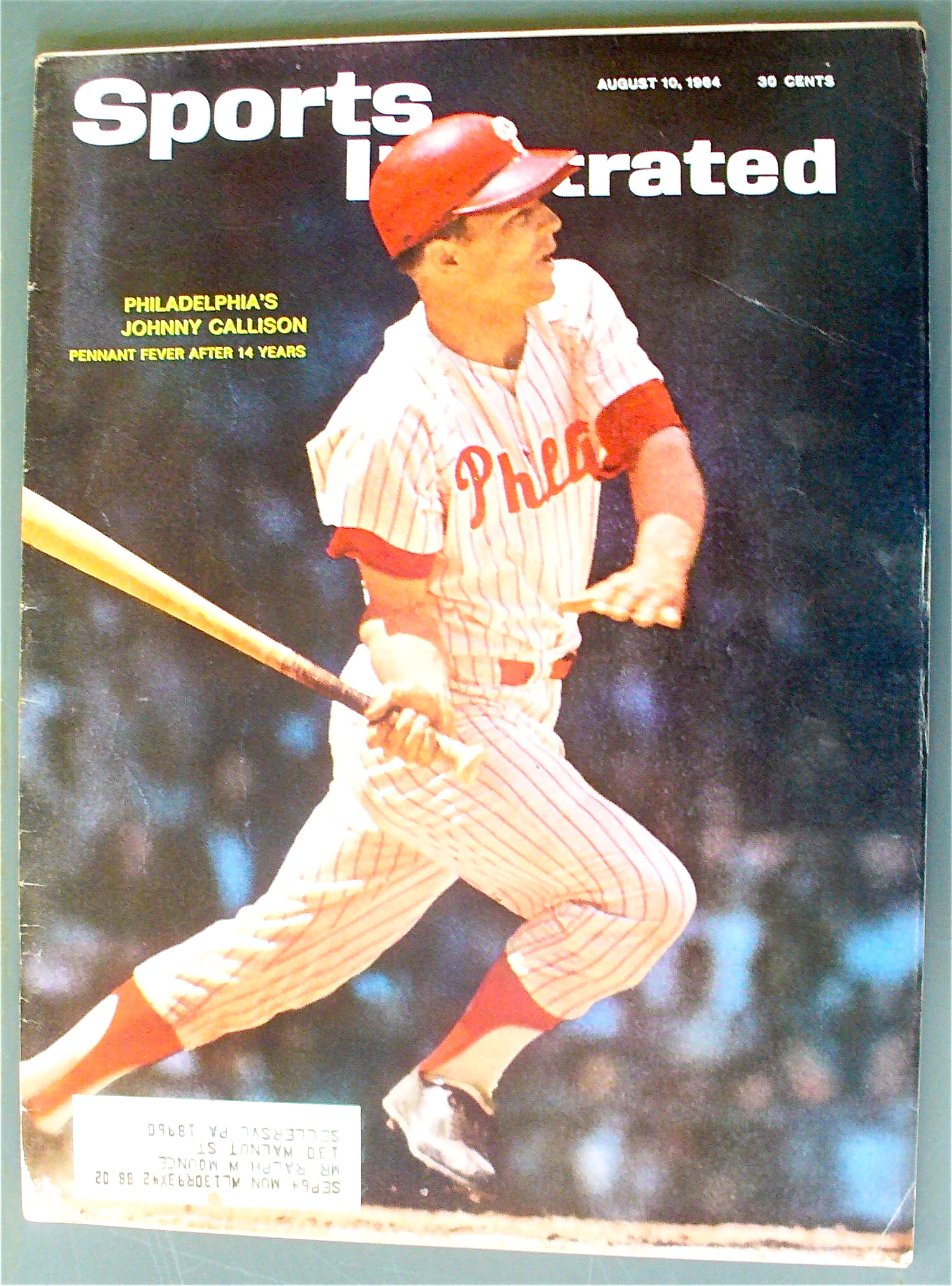 Sports Illustrated August 10, 1964 John Callison