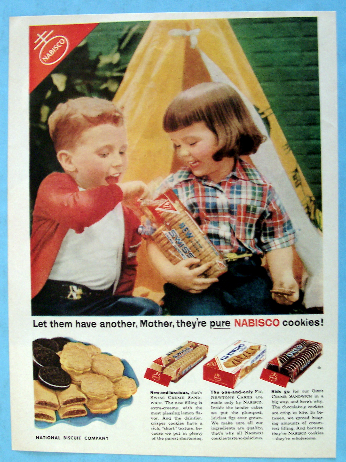 Vintage Ad: 1954 Nabisco Cookies