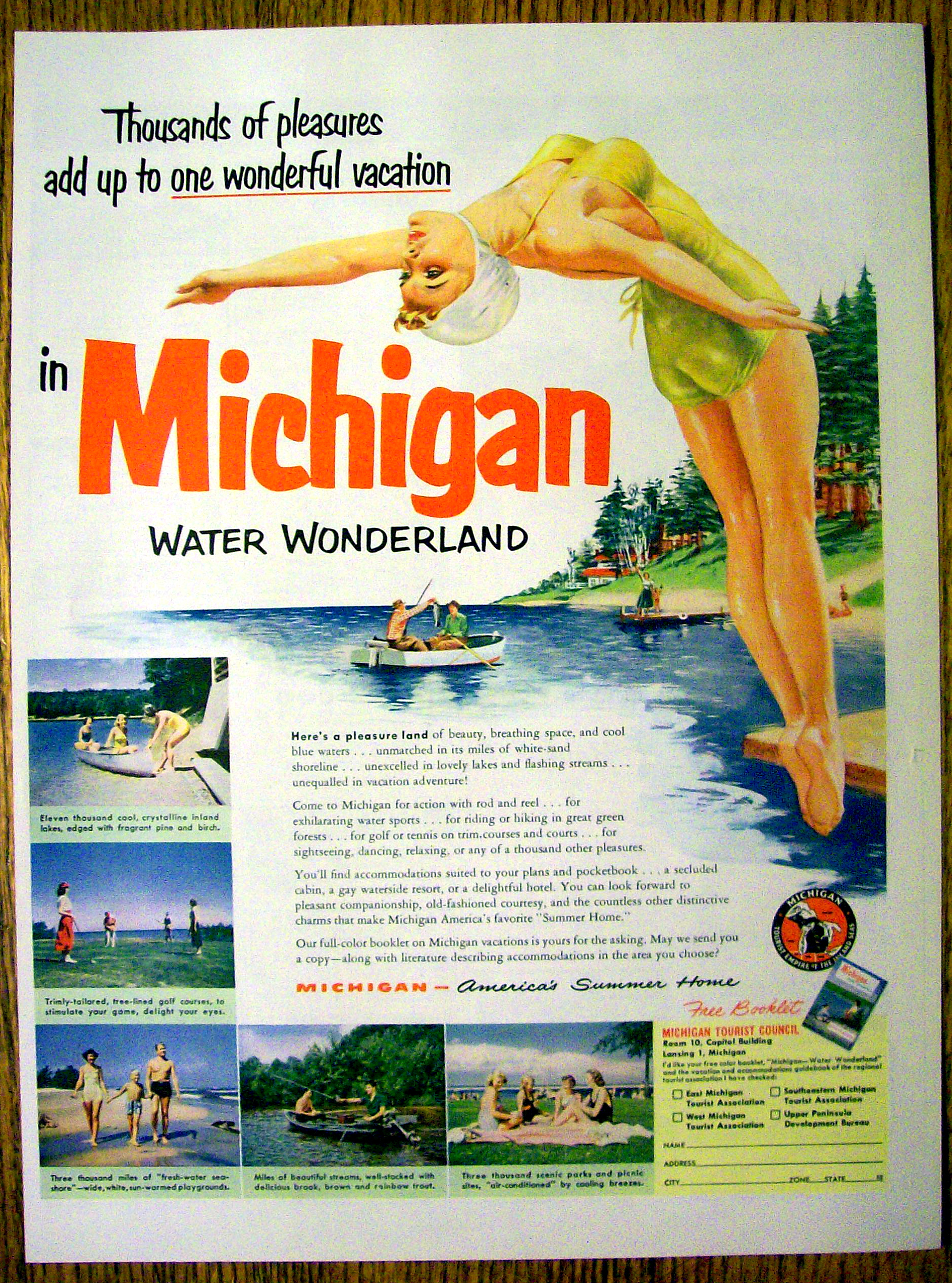 1952 Michigan with Water Wonderland
