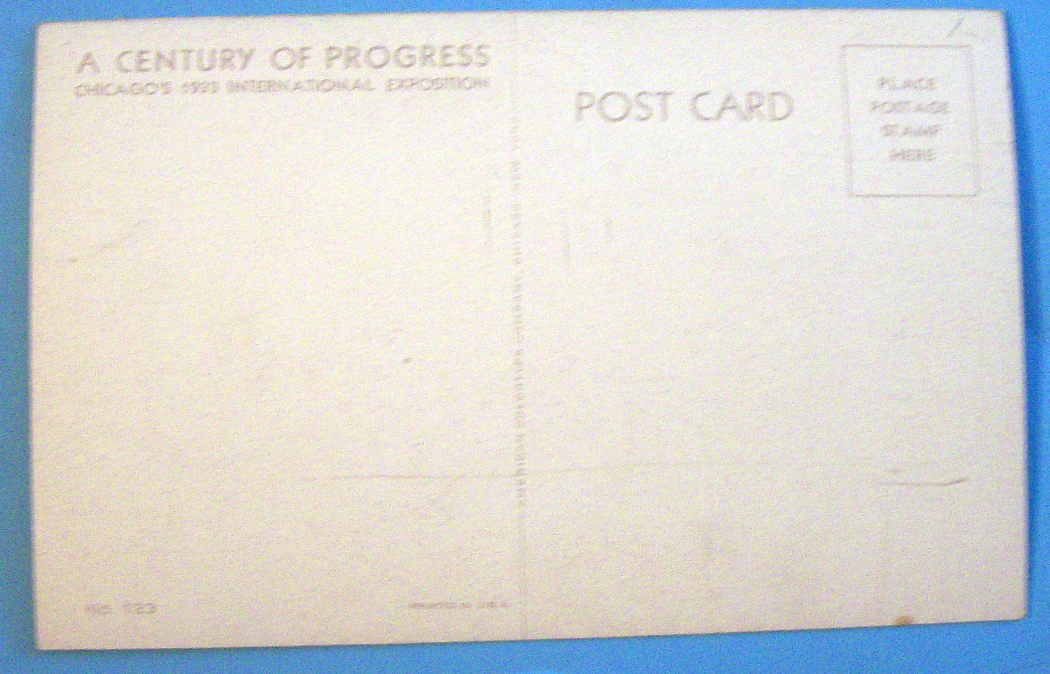1933 Century of Progress, Midway Plaisance Postcard