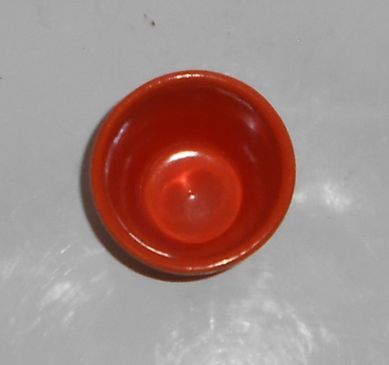Franciscan Pottery Tropico Garden Ware Flame Orange 2" Cactus Pot